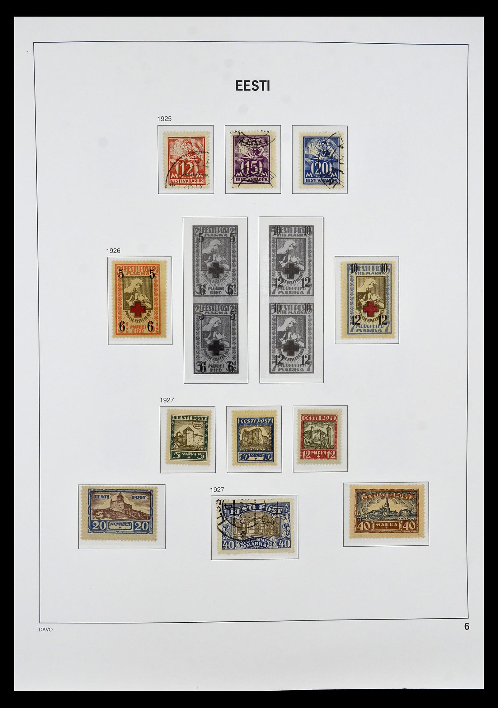 34847 006 - Postzegelverzameling 34847 Baltische Staten 1918-2009.