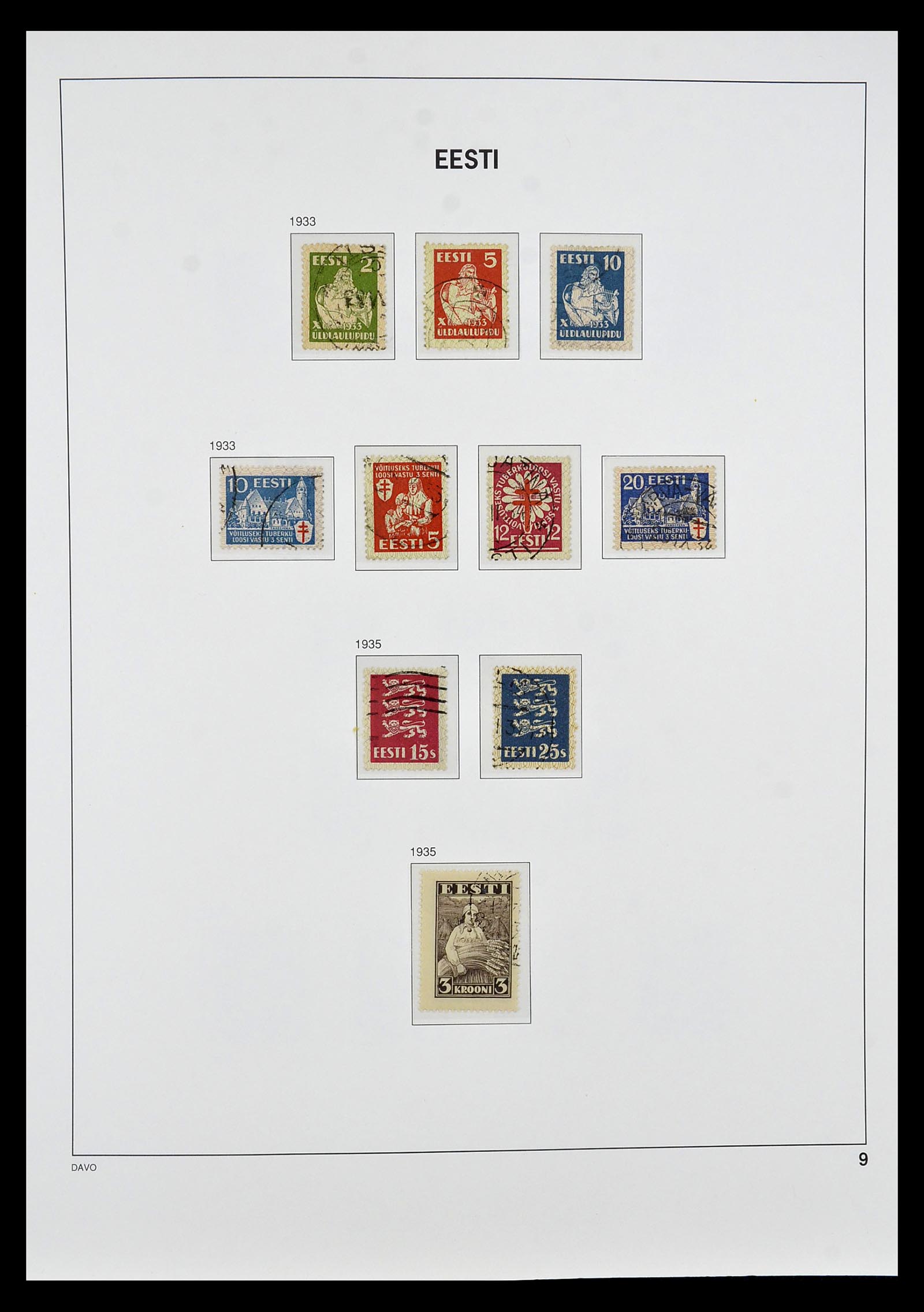 34847 009 - Postzegelverzameling 34847 Baltische Staten 1918-2009.