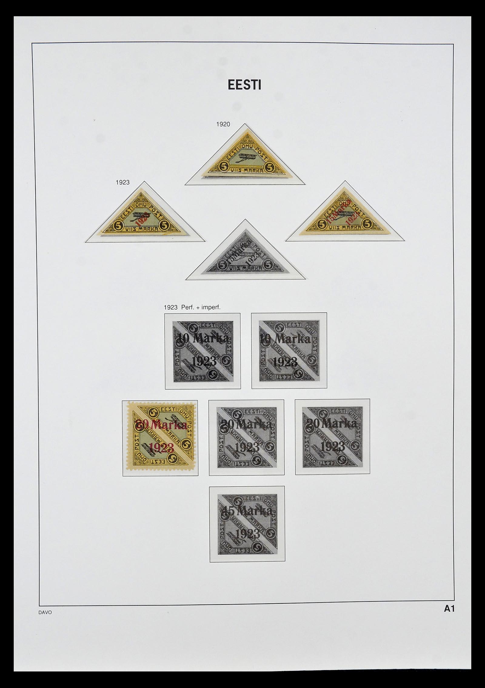 34847 014 - Postzegelverzameling 34847 Baltische Staten 1918-2009.