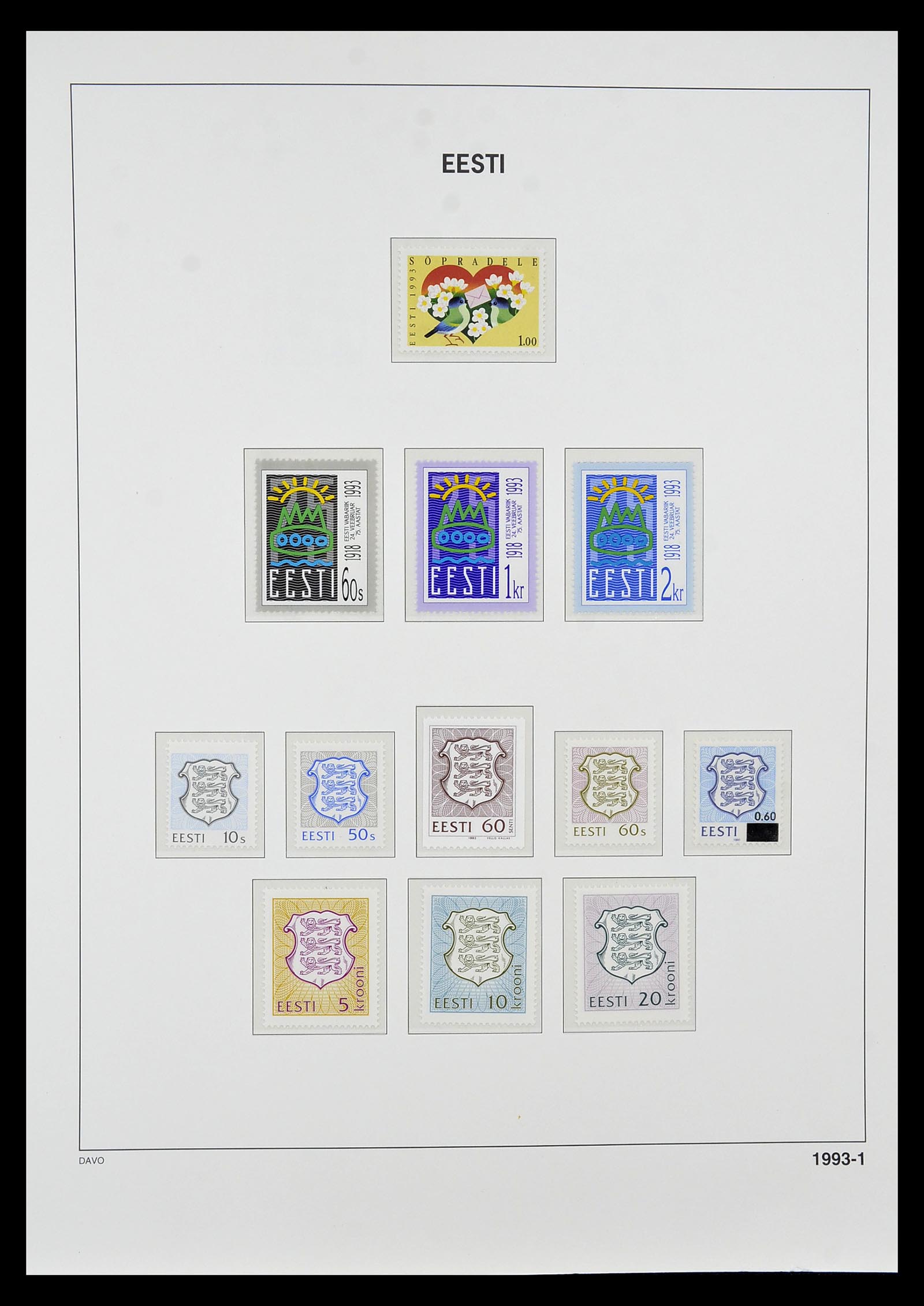 34847 020 - Postzegelverzameling 34847 Baltische Staten 1918-2009.
