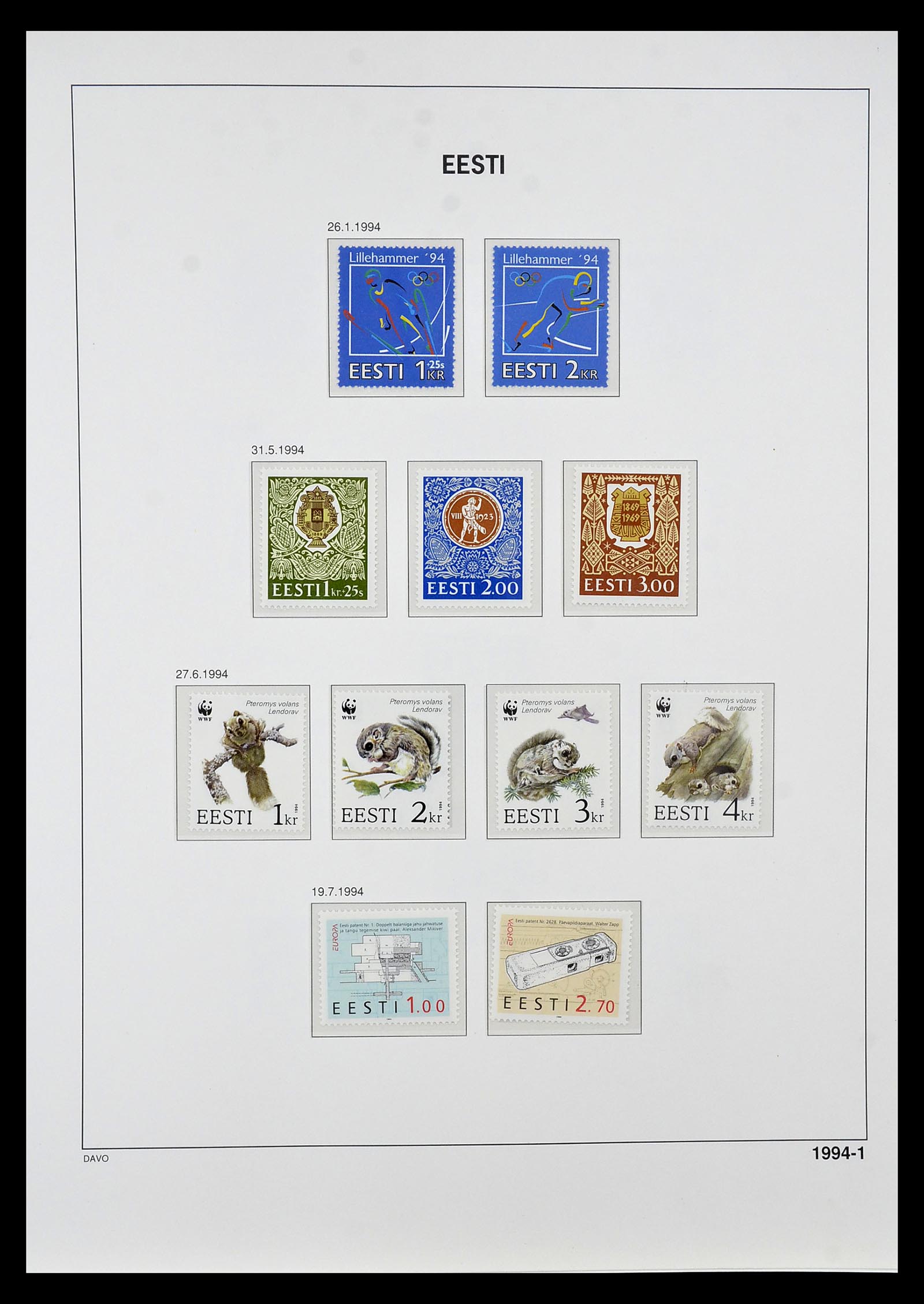 34847 023 - Postzegelverzameling 34847 Baltische Staten 1918-2009.