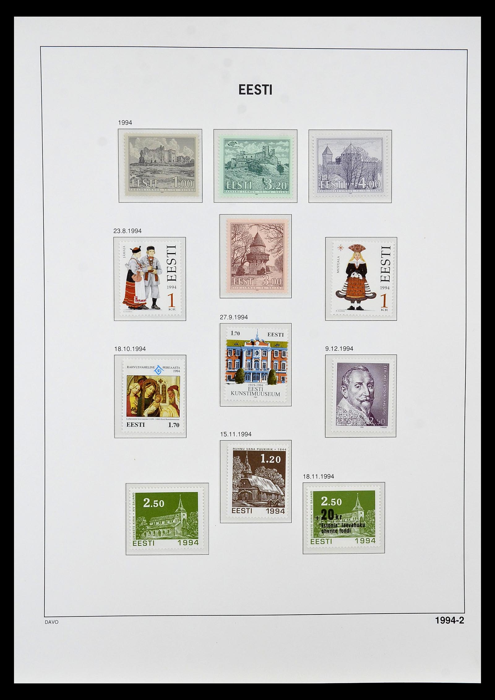 34847 024 - Postzegelverzameling 34847 Baltische Staten 1918-2009.
