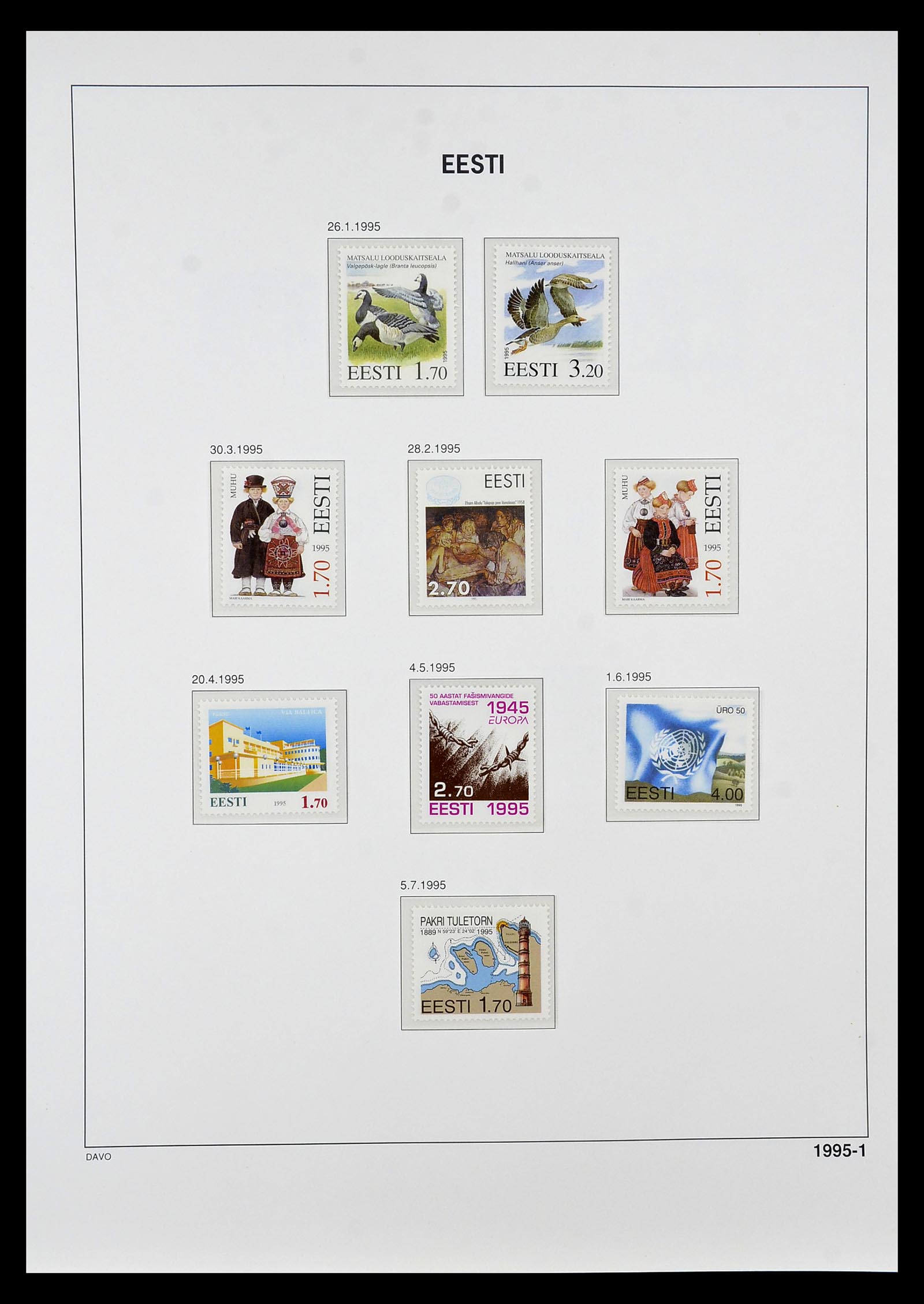 34847 026 - Postzegelverzameling 34847 Baltische Staten 1918-2009.