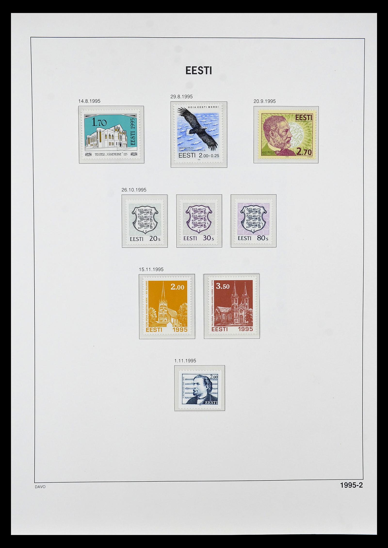 34847 027 - Postzegelverzameling 34847 Baltische Staten 1918-2009.