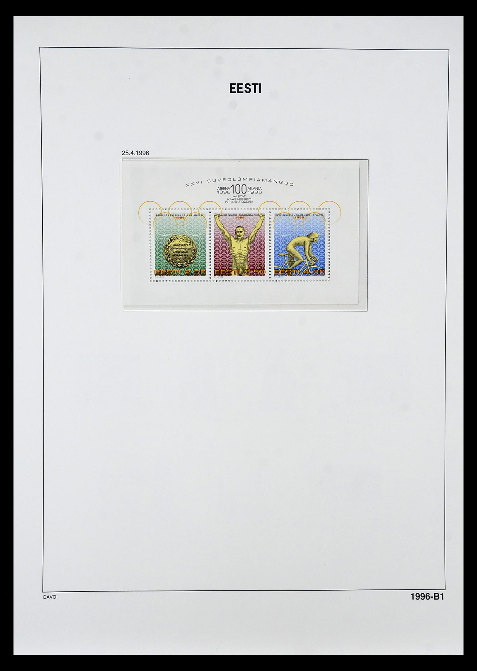 34847 032 - Postzegelverzameling 34847 Baltische Staten 1918-2009.