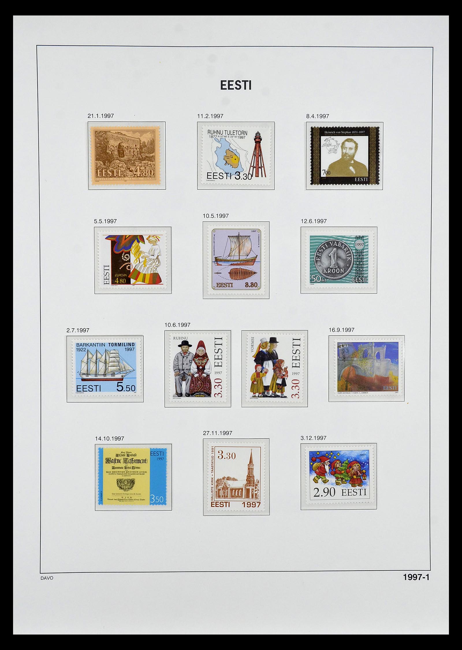 34847 033 - Postzegelverzameling 34847 Baltische Staten 1918-2009.