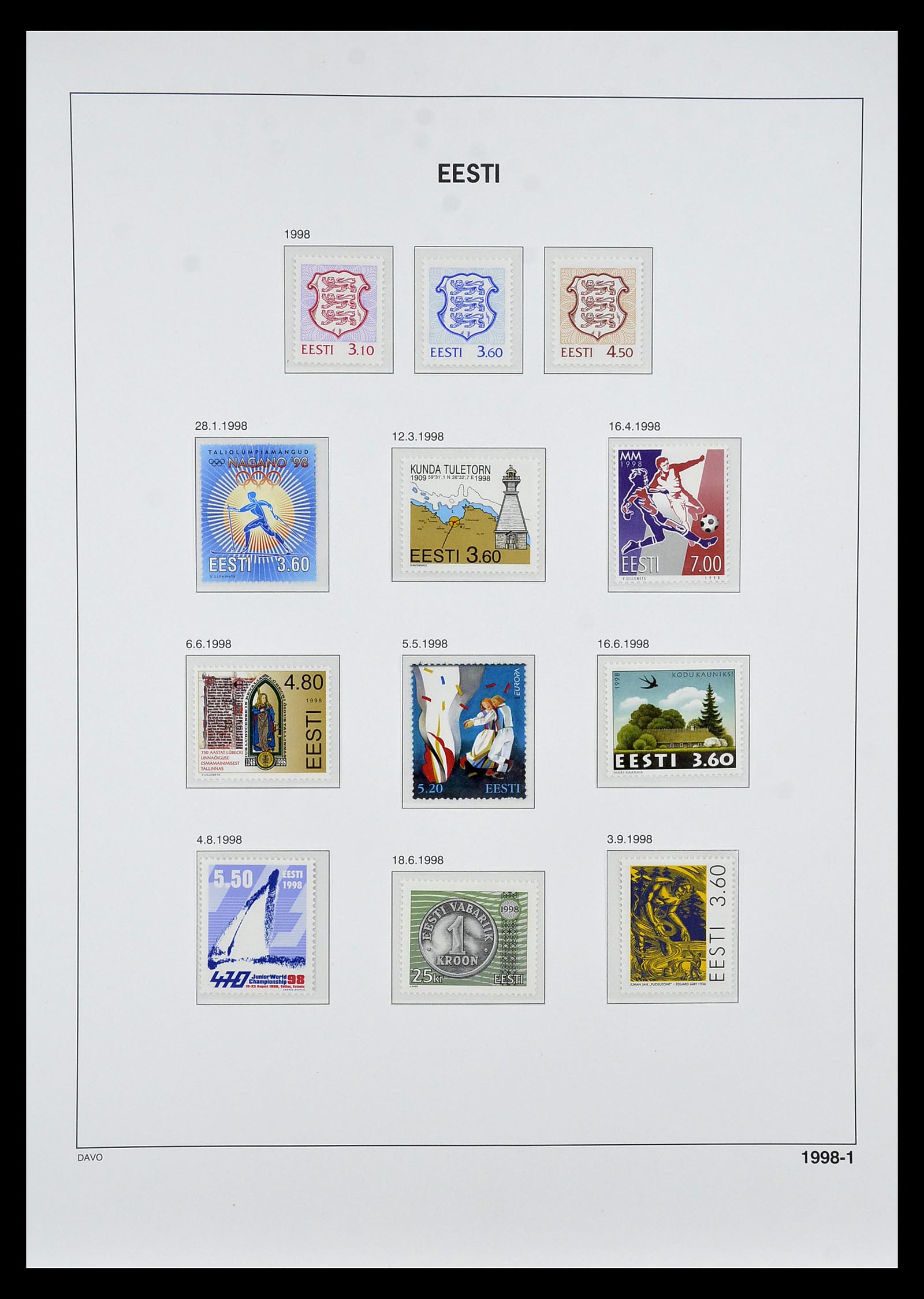 34847 035 - Postzegelverzameling 34847 Baltische Staten 1918-2009.