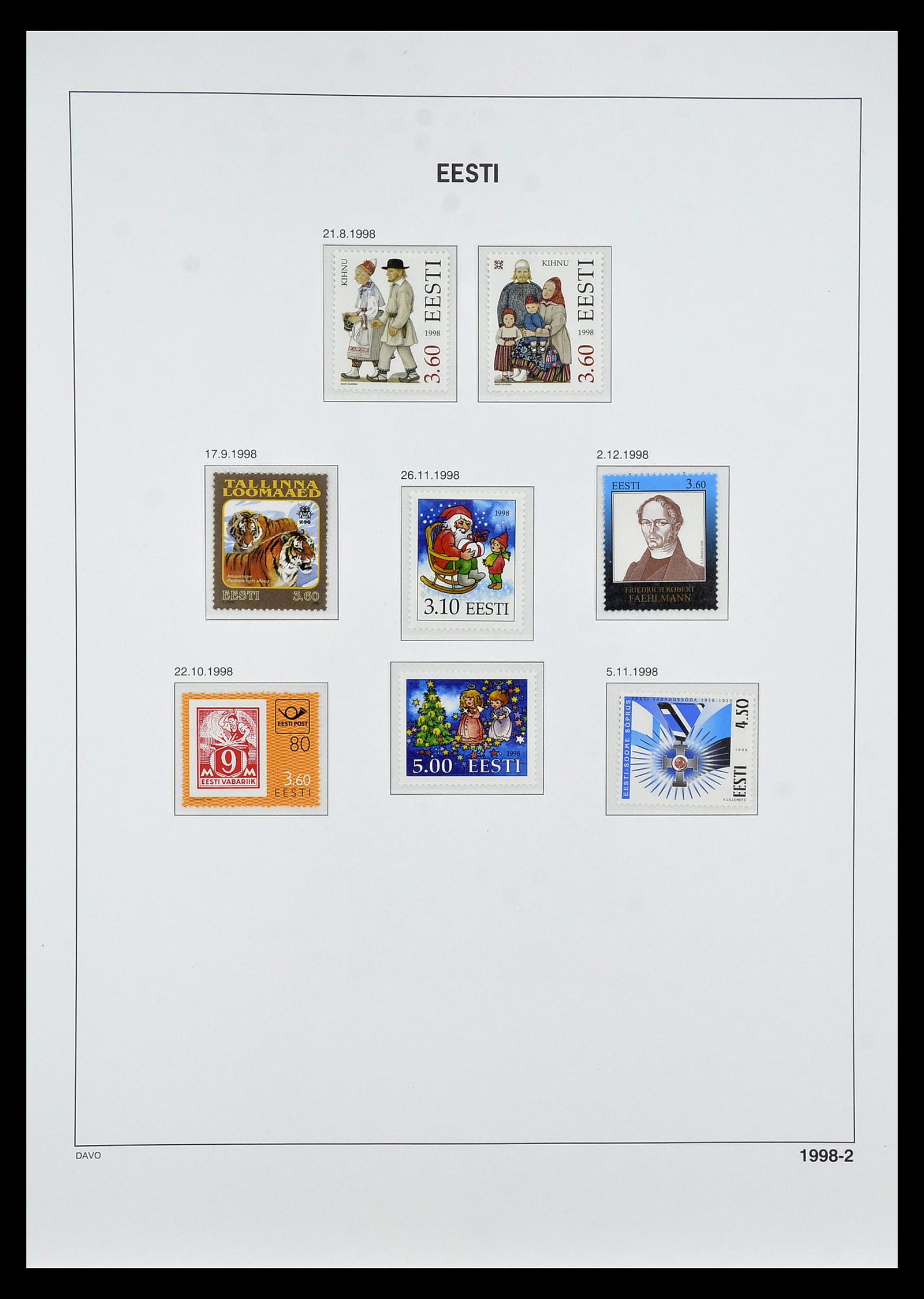 34847 036 - Postzegelverzameling 34847 Baltische Staten 1918-2009.