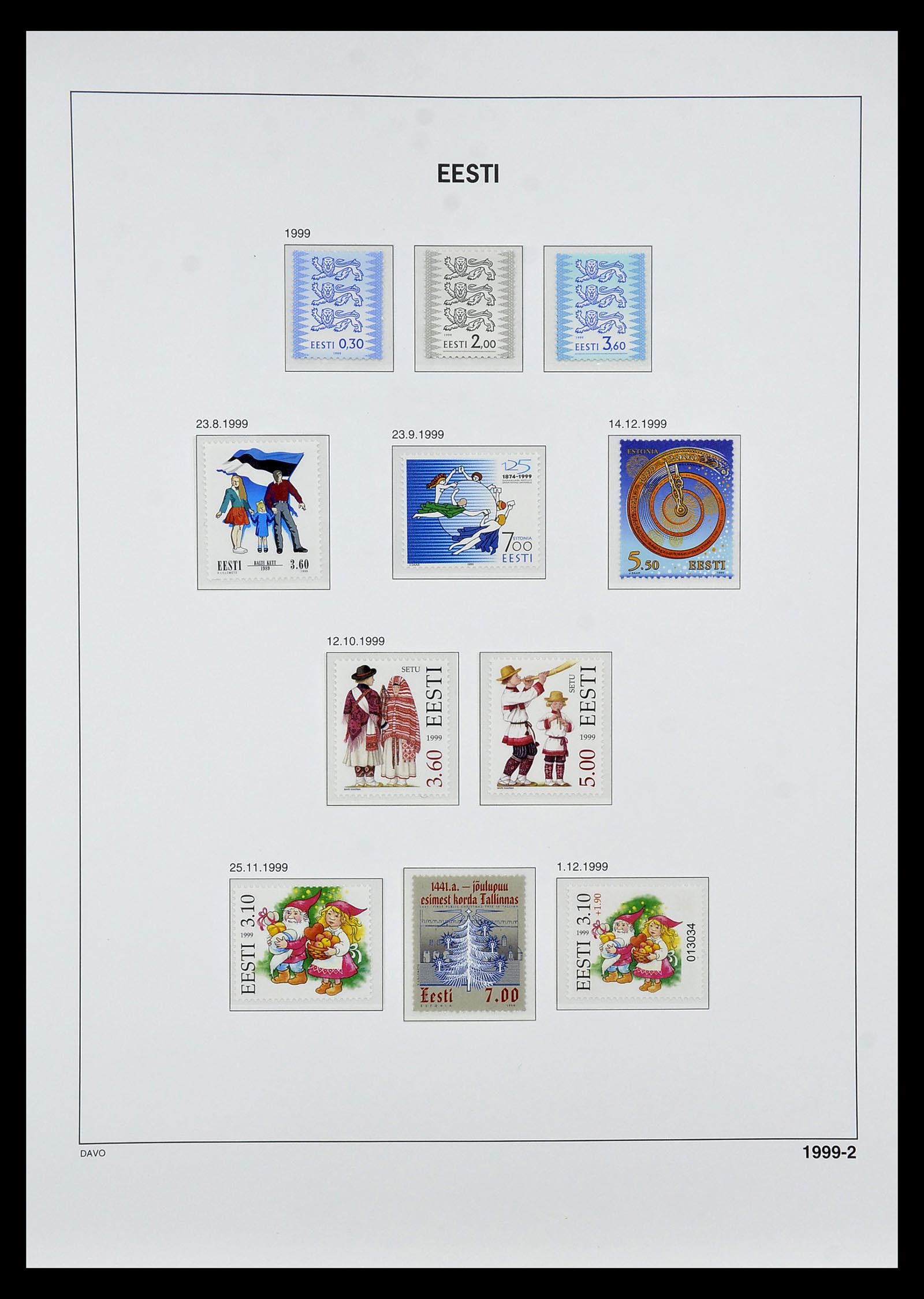 34847 039 - Postzegelverzameling 34847 Baltische Staten 1918-2009.