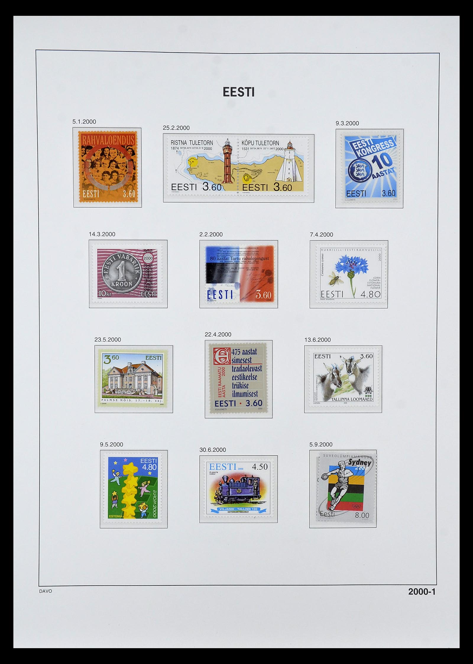 34847 041 - Postzegelverzameling 34847 Baltische Staten 1918-2009.