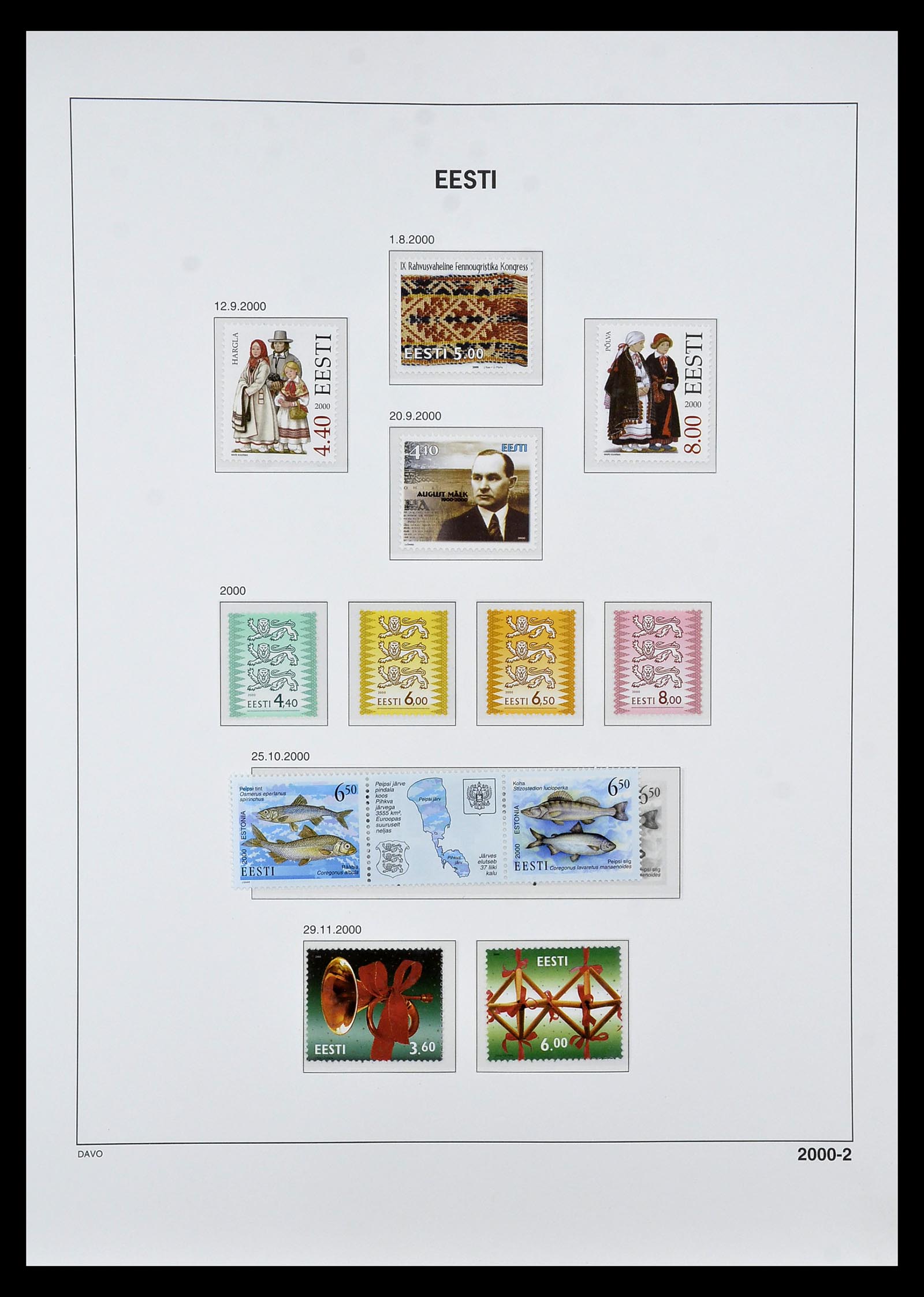 34847 042 - Postzegelverzameling 34847 Baltische Staten 1918-2009.