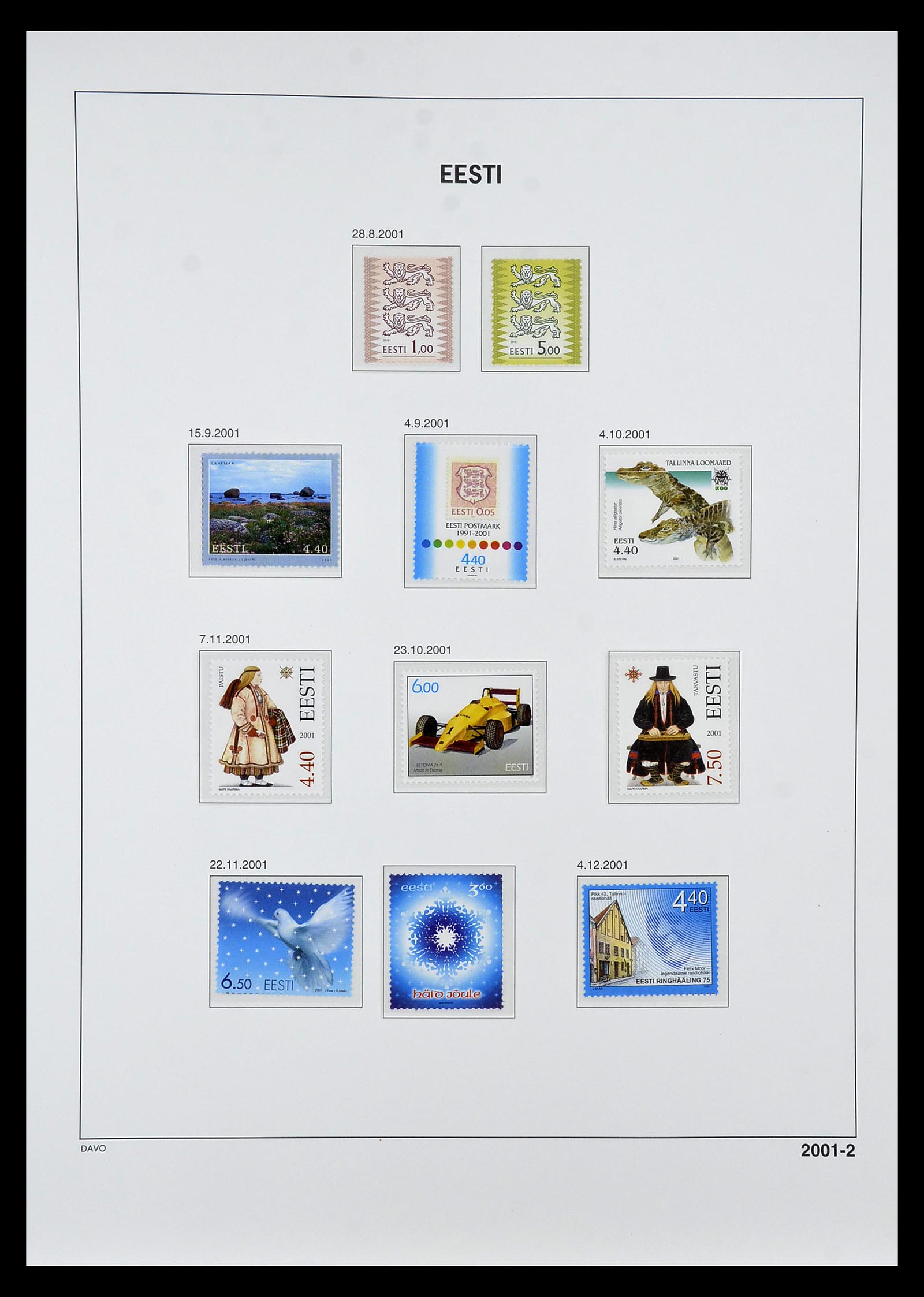 34847 045 - Postzegelverzameling 34847 Baltische Staten 1918-2009.