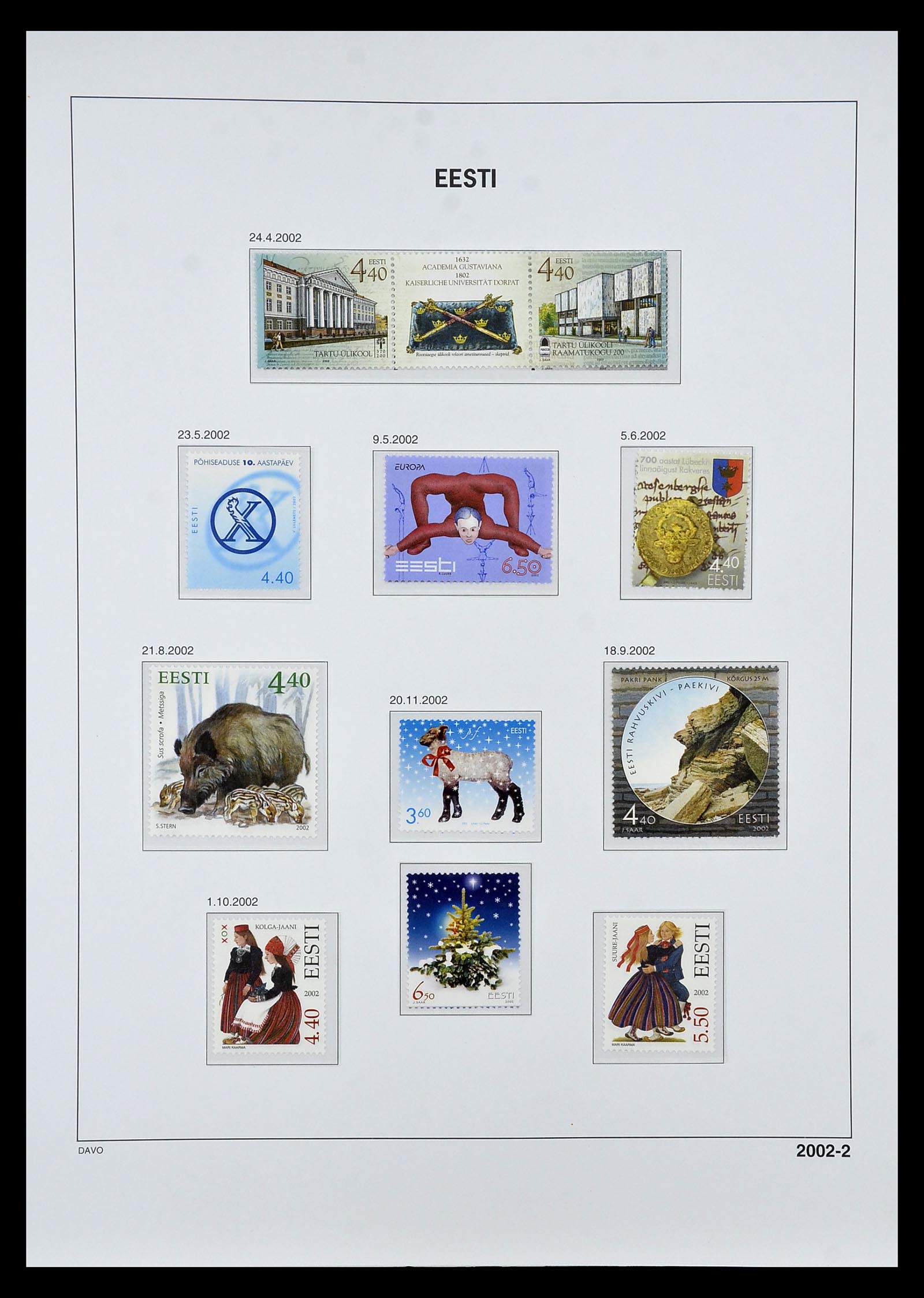 34847 049 - Postzegelverzameling 34847 Baltische Staten 1918-2009.