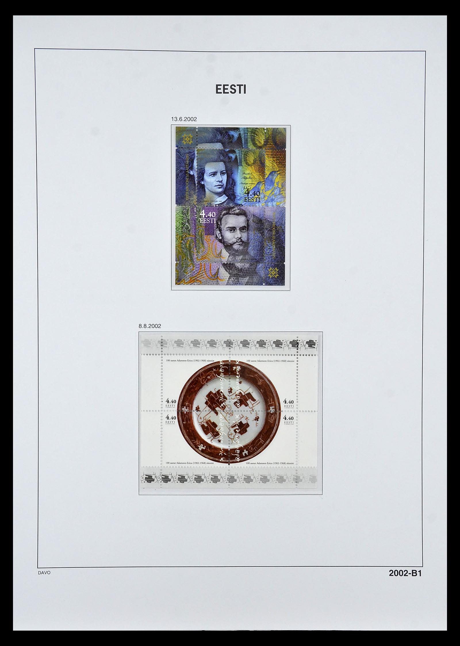 34847 050 - Postzegelverzameling 34847 Baltische Staten 1918-2009.
