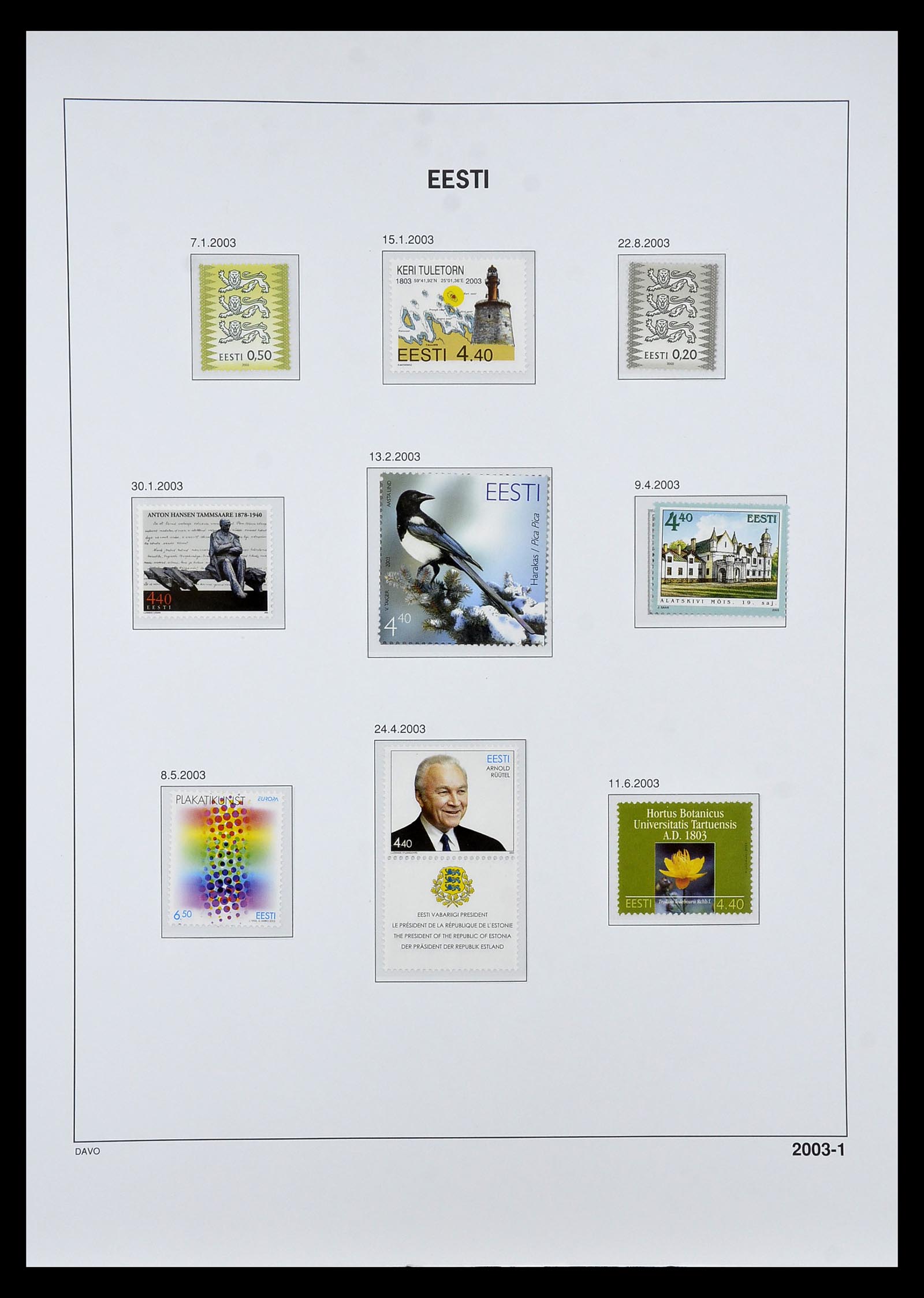 34847 051 - Postzegelverzameling 34847 Baltische Staten 1918-2009.