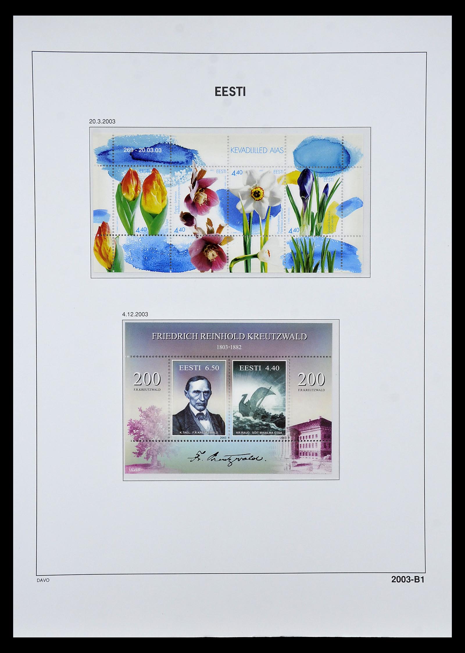 34847 053 - Postzegelverzameling 34847 Baltische Staten 1918-2009.