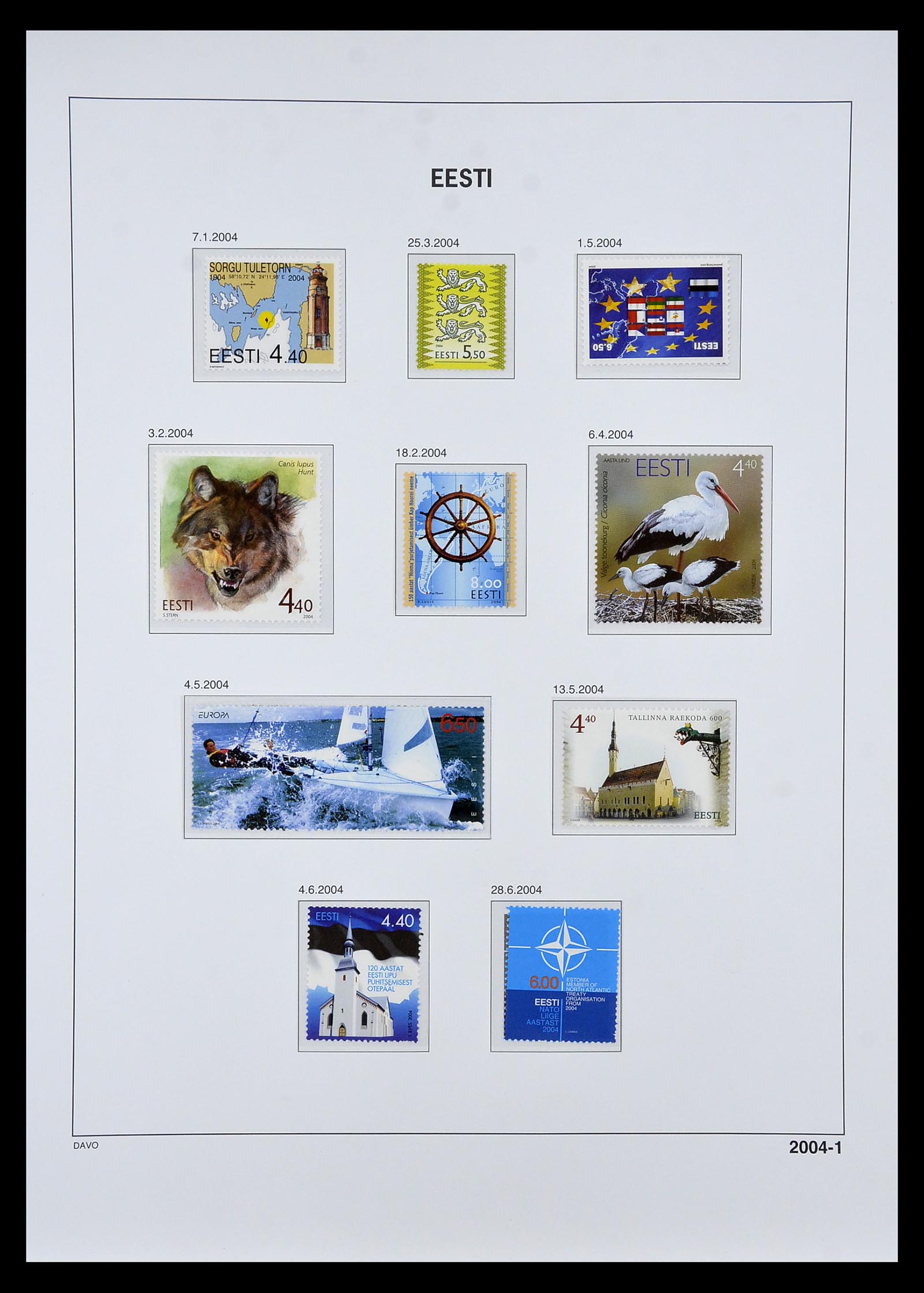 34847 055 - Postzegelverzameling 34847 Baltische Staten 1918-2009.