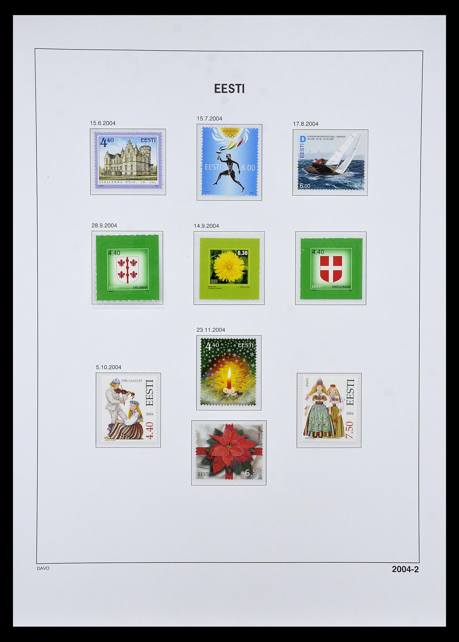 34847 056 - Postzegelverzameling 34847 Baltische Staten 1918-2009.