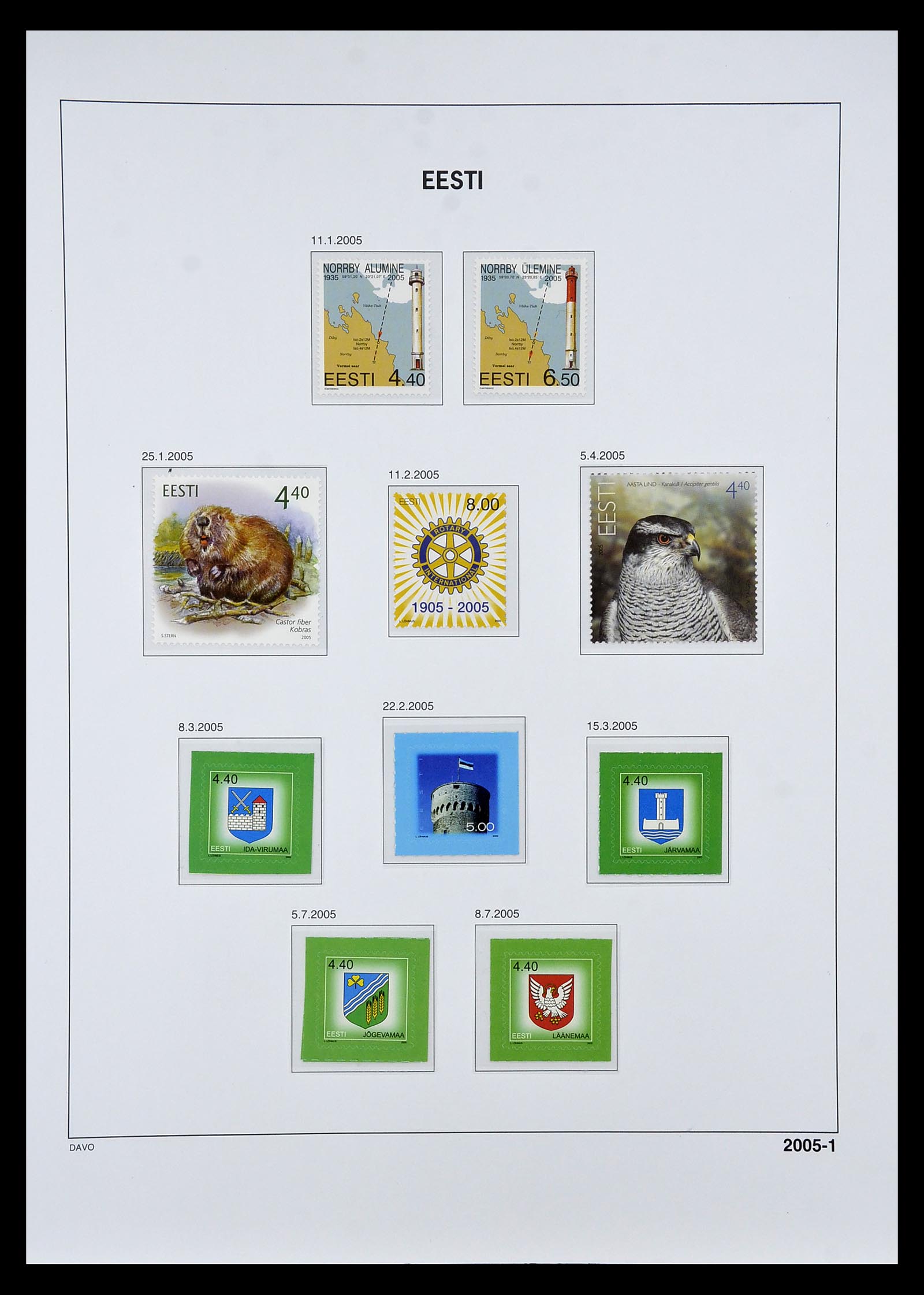 34847 059 - Postzegelverzameling 34847 Baltische Staten 1918-2009.