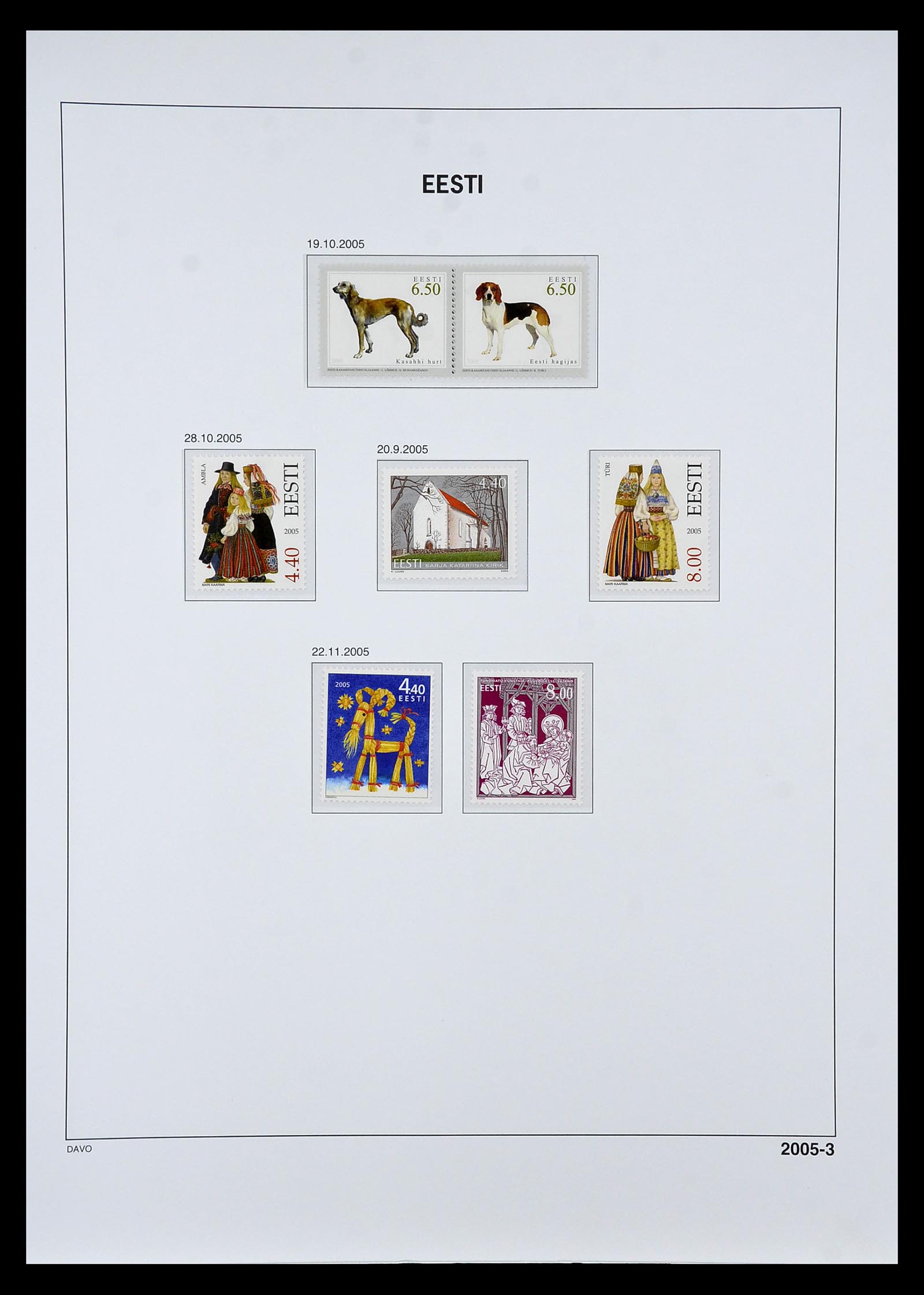 34847 061 - Postzegelverzameling 34847 Baltische Staten 1918-2009.