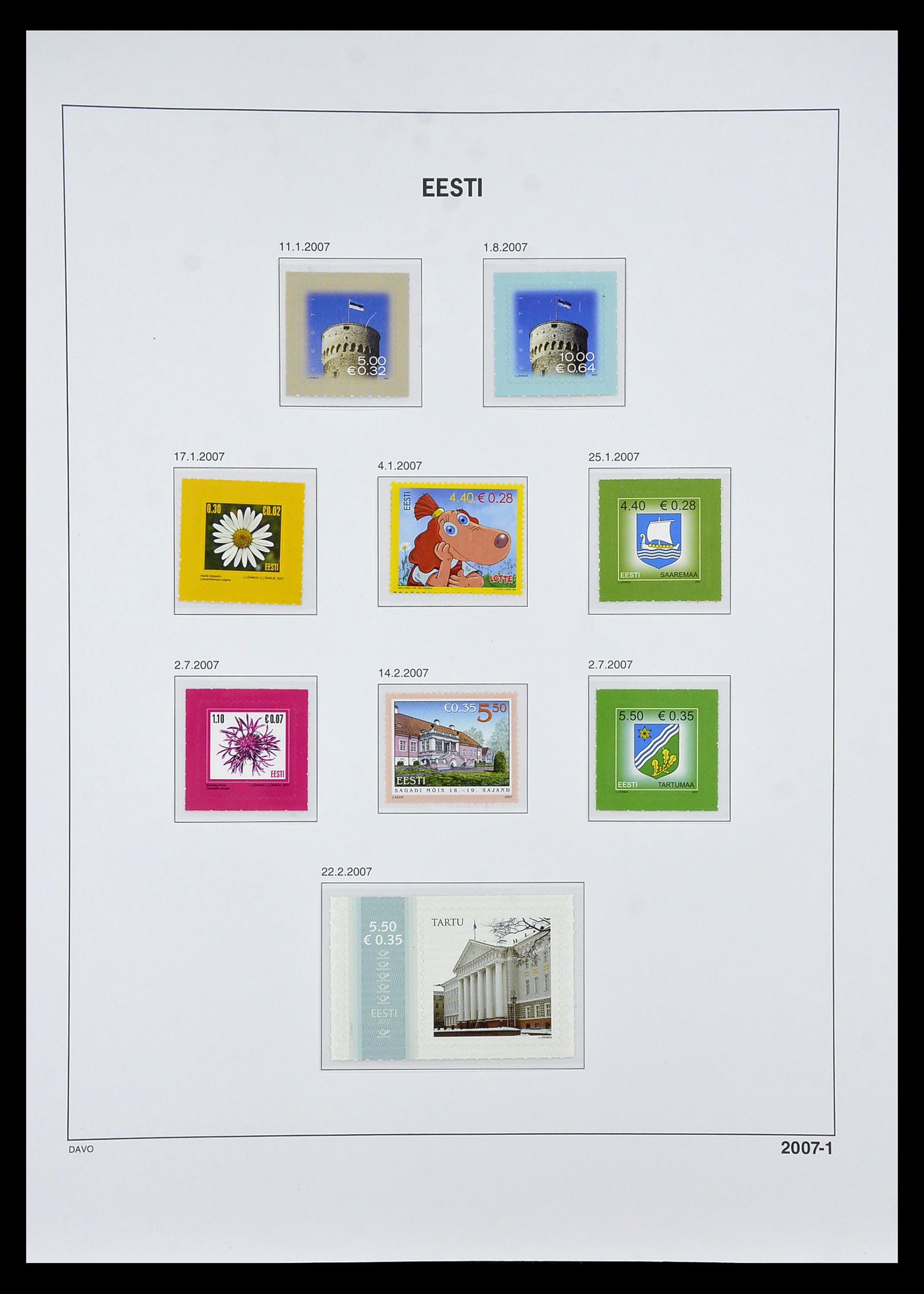 34847 068 - Postzegelverzameling 34847 Baltische Staten 1918-2009.