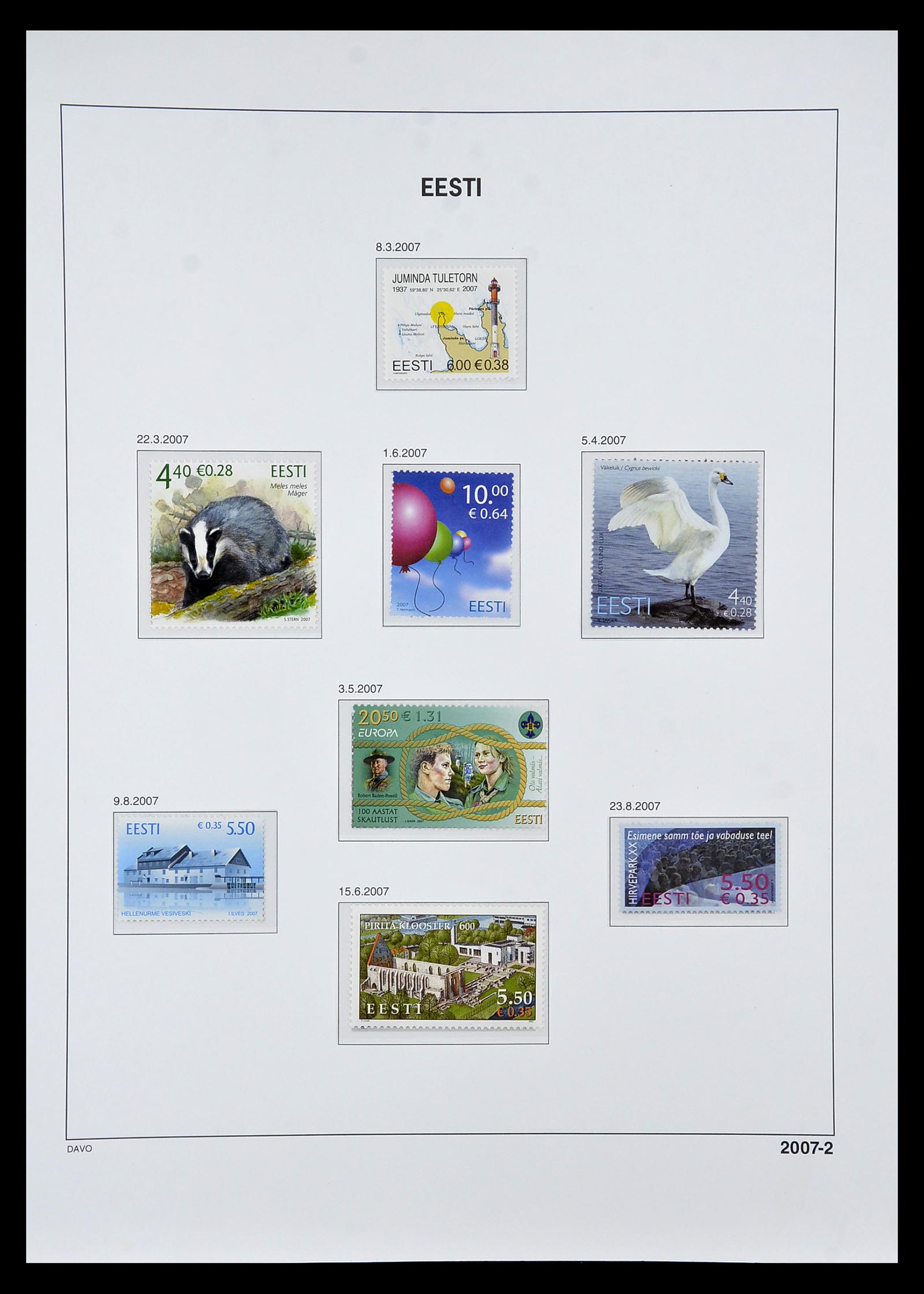34847 069 - Postzegelverzameling 34847 Baltische Staten 1918-2009.