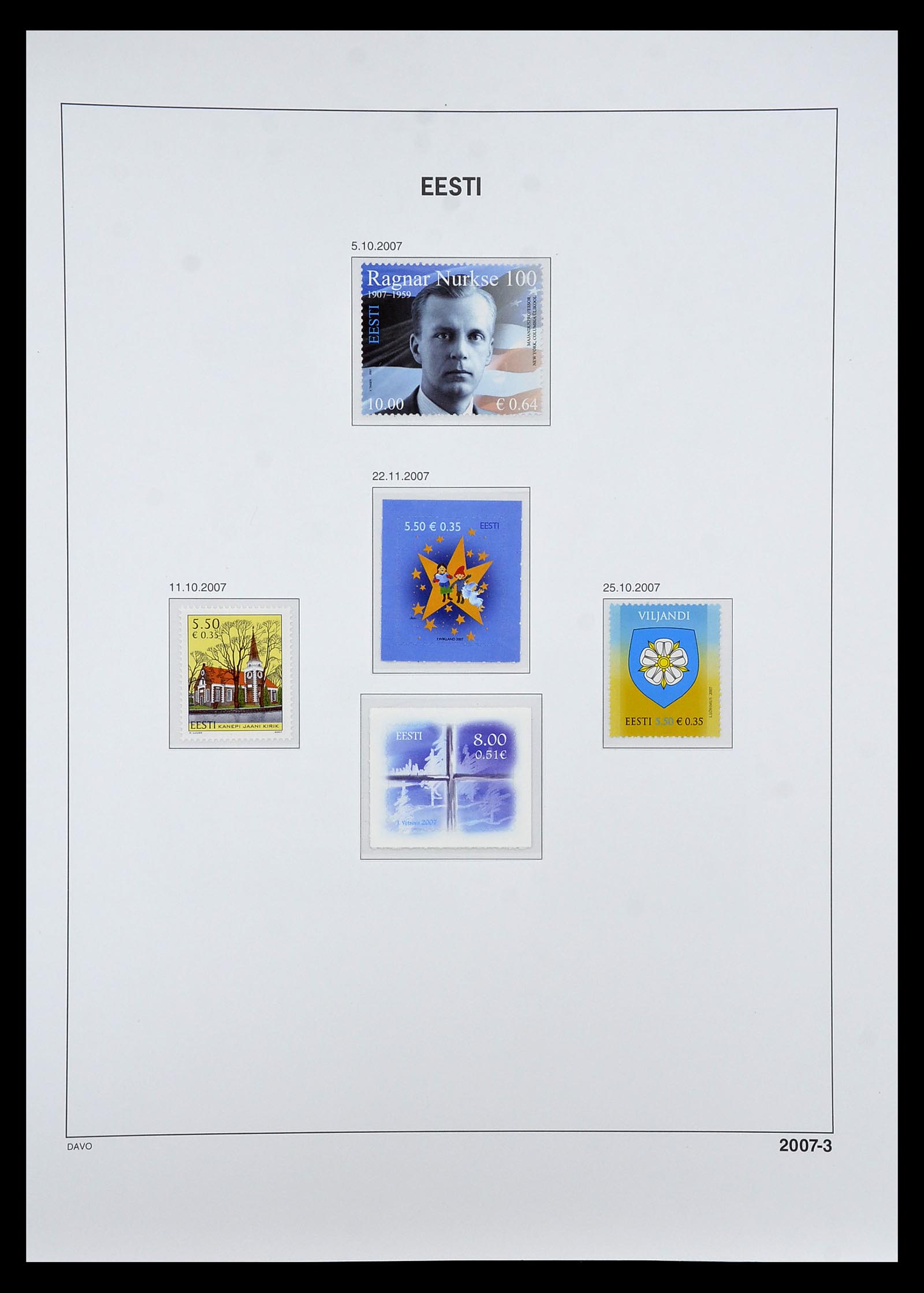 34847 070 - Postzegelverzameling 34847 Baltische Staten 1918-2009.