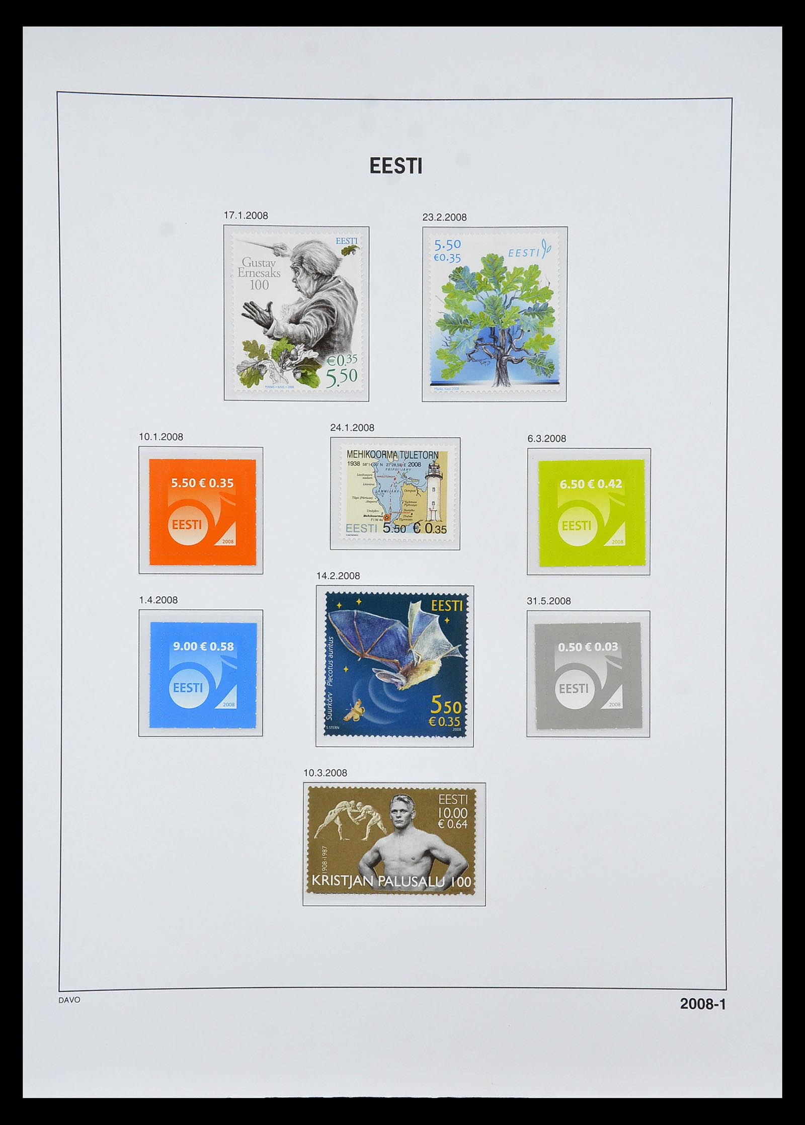 34847 072 - Postzegelverzameling 34847 Baltische Staten 1918-2009.