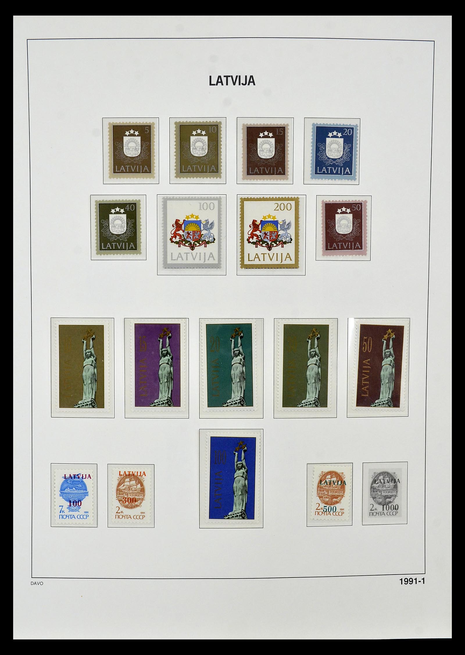 34847 079 - Postzegelverzameling 34847 Baltische Staten 1918-2009.