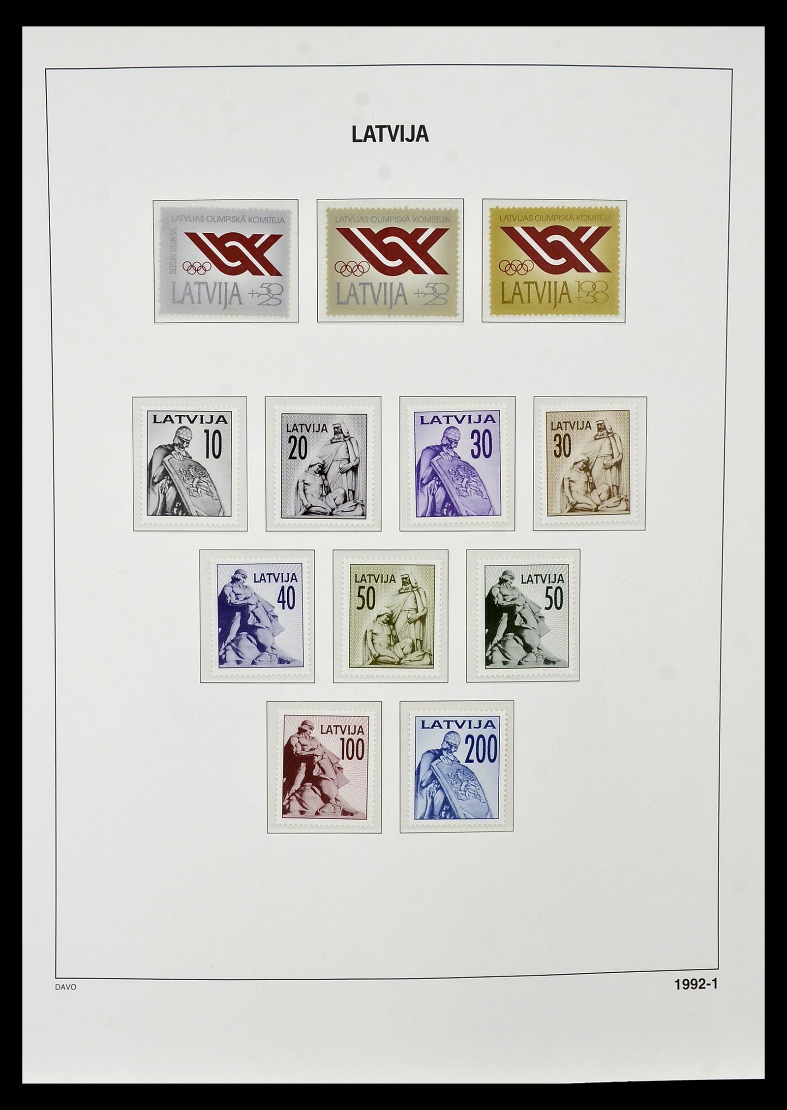 34847 080 - Postzegelverzameling 34847 Baltische Staten 1918-2009.