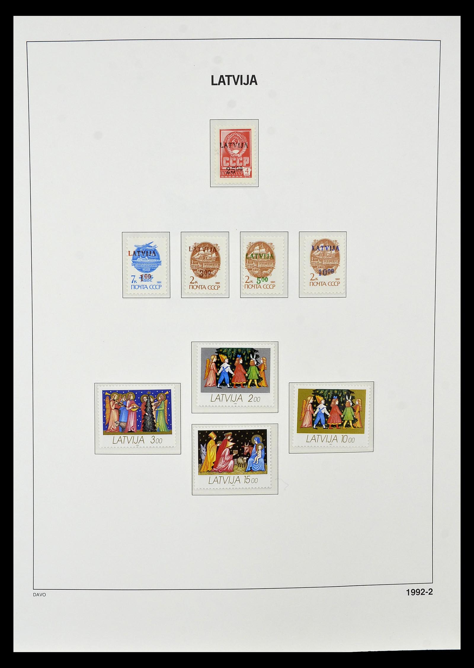 34847 081 - Postzegelverzameling 34847 Baltische Staten 1918-2009.