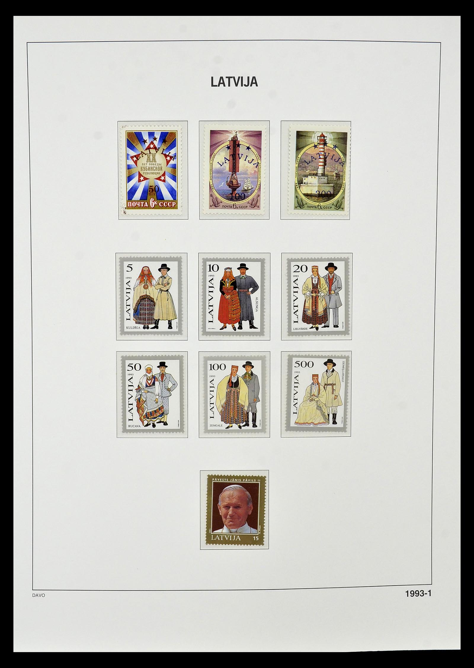 34847 083 - Postzegelverzameling 34847 Baltische Staten 1918-2009.