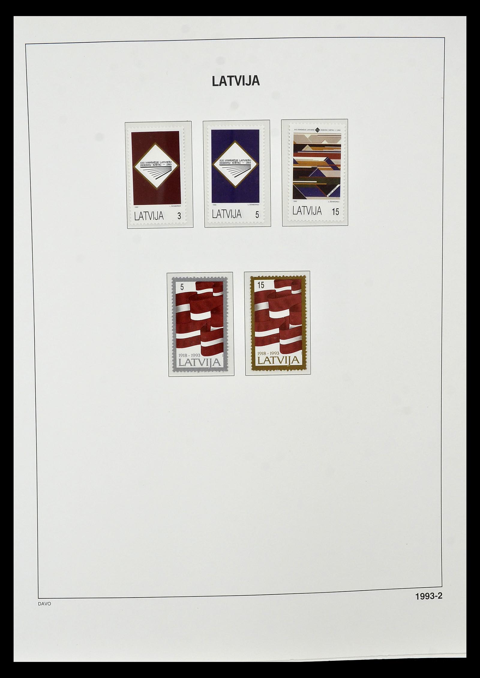 34847 084 - Postzegelverzameling 34847 Baltische Staten 1918-2009.