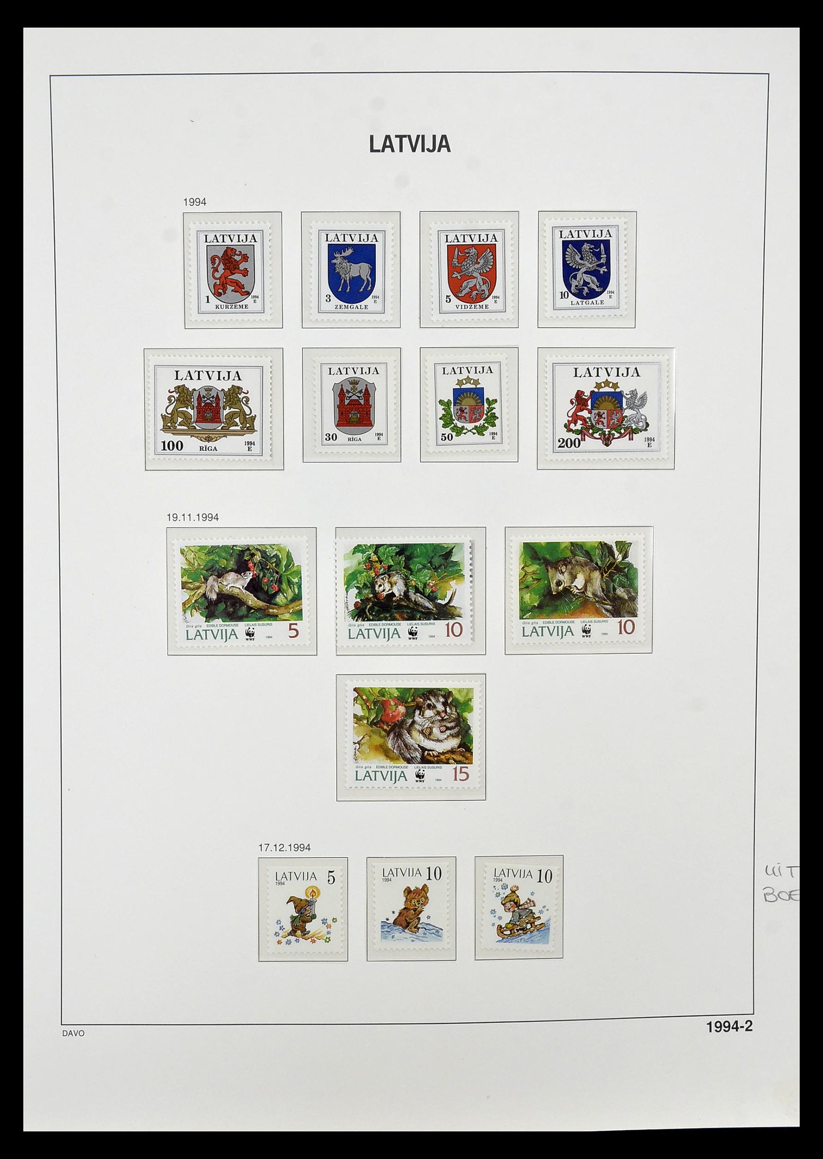 34847 087 - Postzegelverzameling 34847 Baltische Staten 1918-2009.