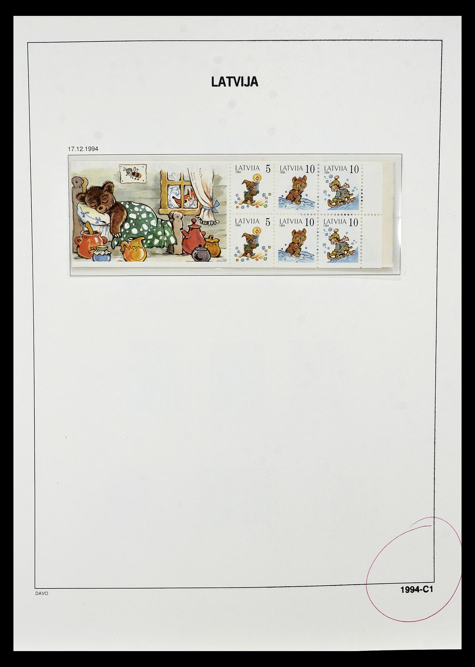 34847 089 - Postzegelverzameling 34847 Baltische Staten 1918-2009.