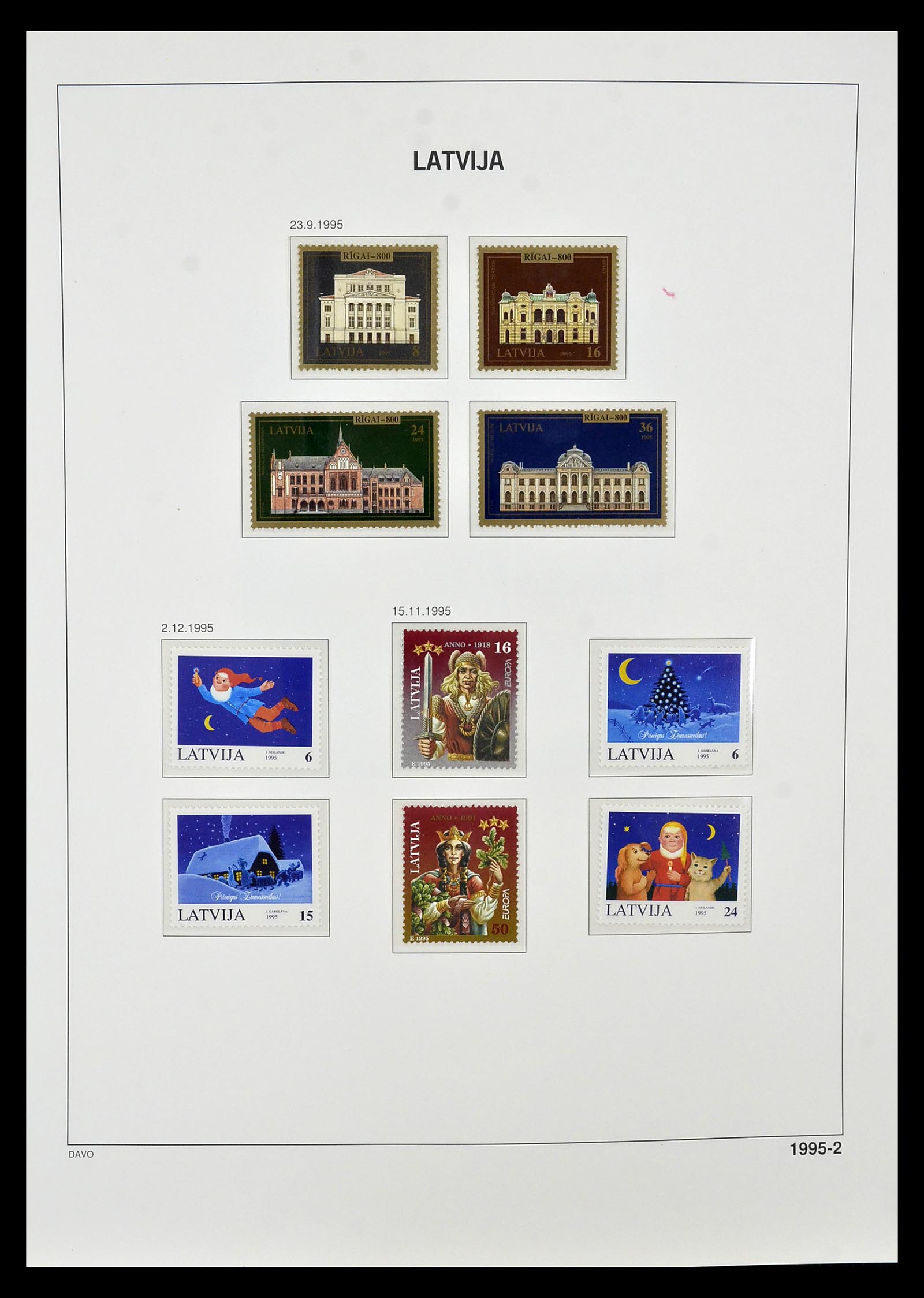 34847 091 - Postzegelverzameling 34847 Baltische Staten 1918-2009.