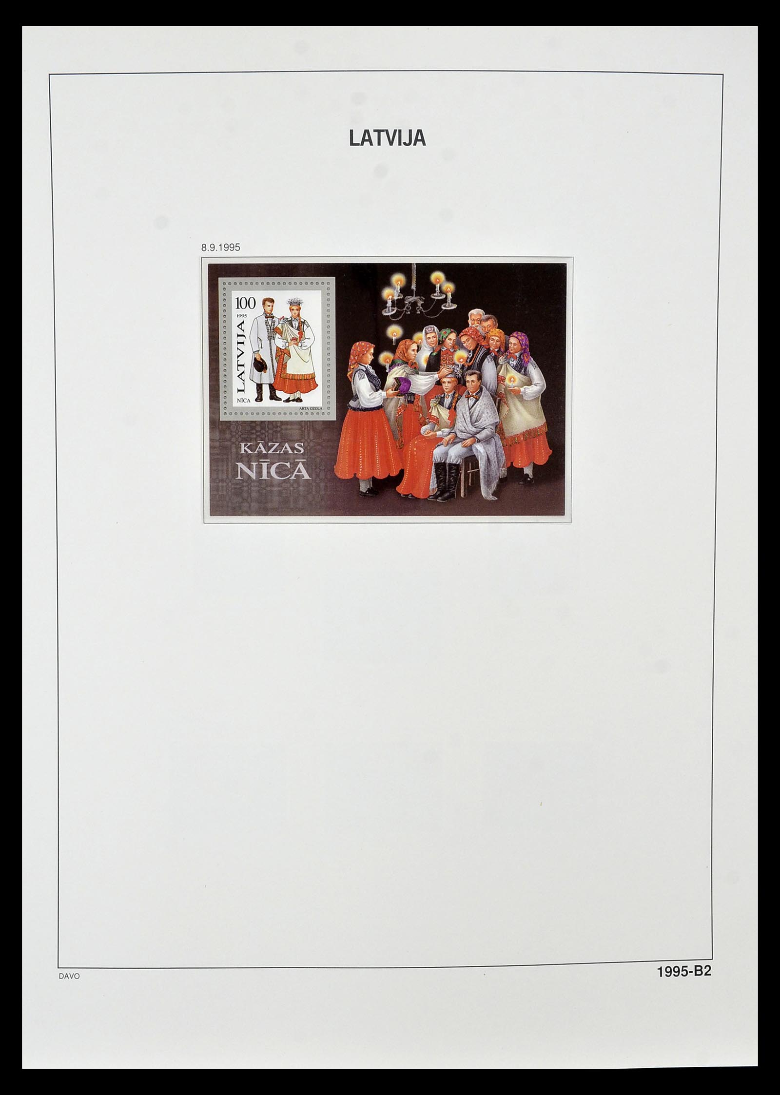 34847 093 - Postzegelverzameling 34847 Baltische Staten 1918-2009.