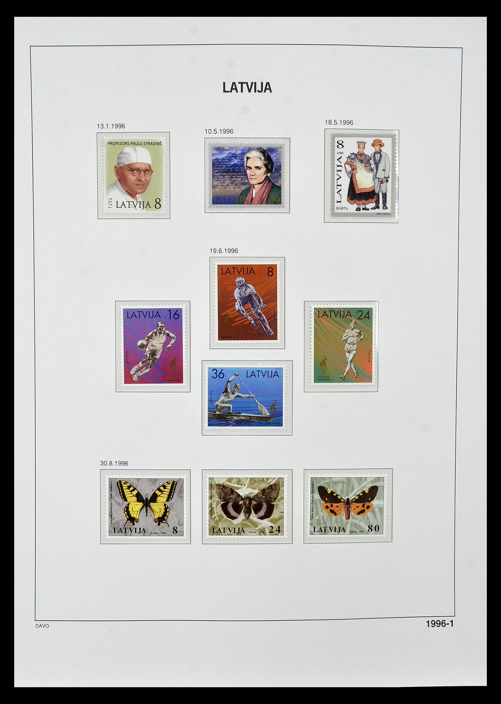 34847 094 - Postzegelverzameling 34847 Baltische Staten 1918-2009.