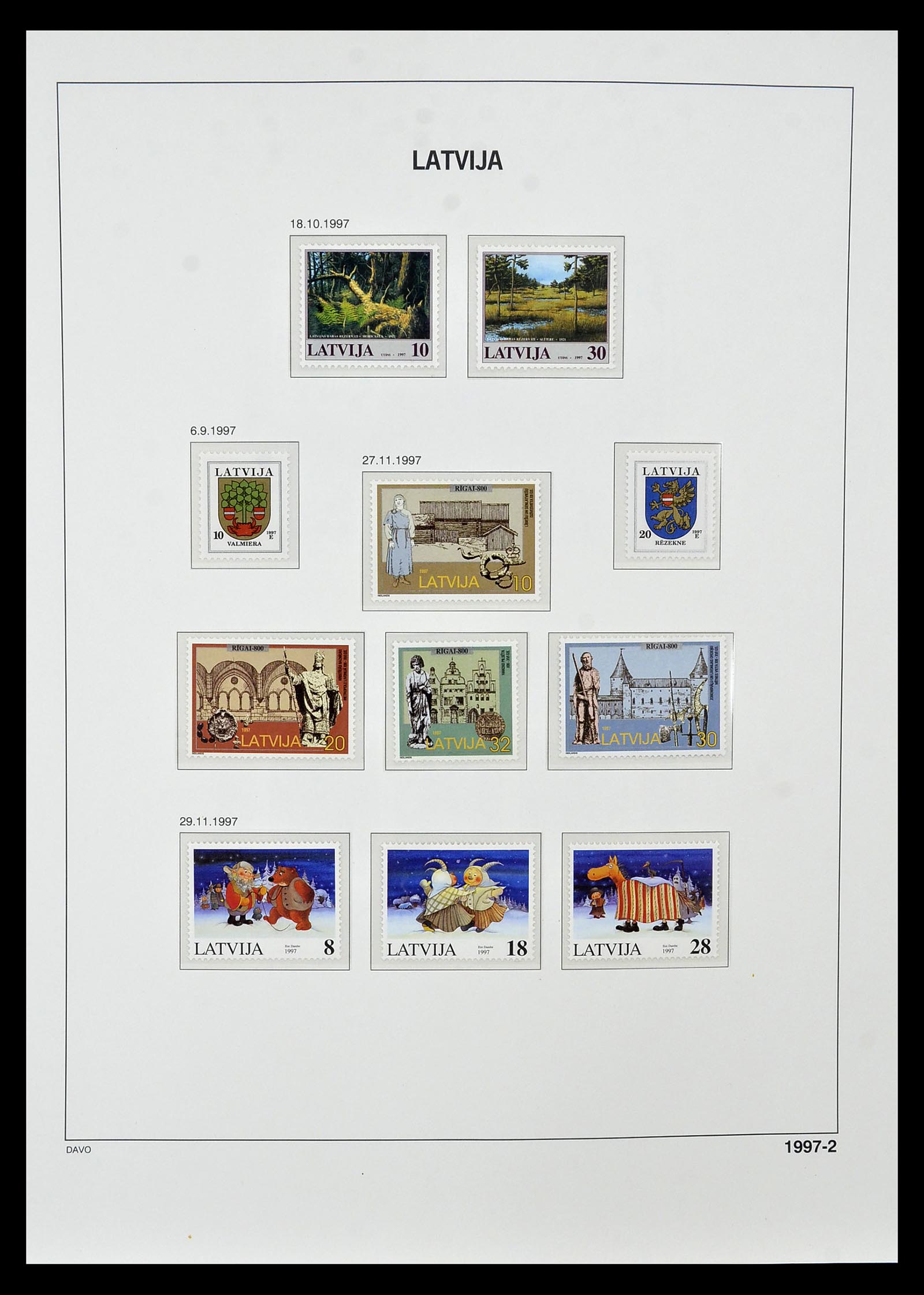 34847 099 - Postzegelverzameling 34847 Baltische Staten 1918-2009.