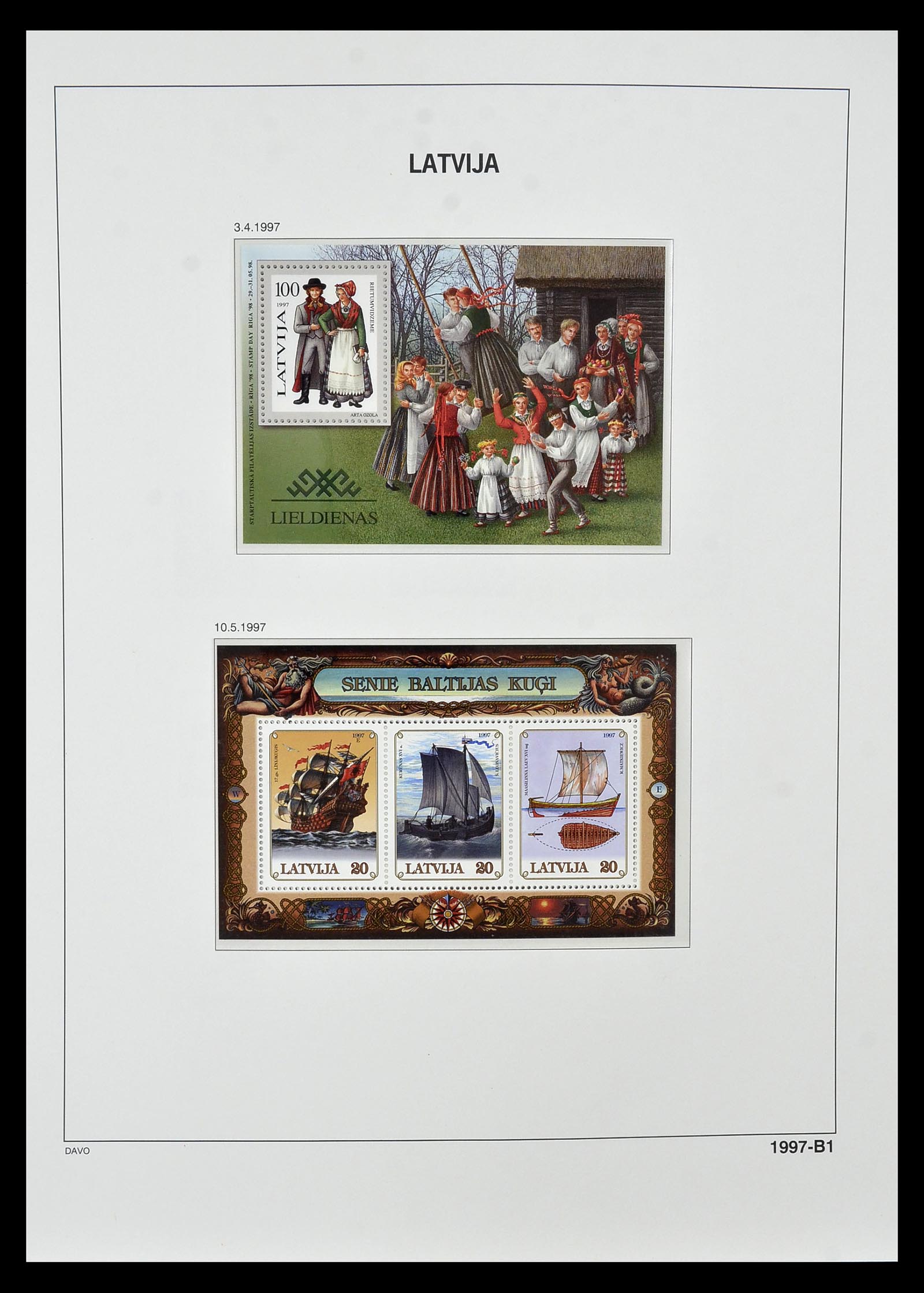 34847 100 - Postzegelverzameling 34847 Baltische Staten 1918-2009.