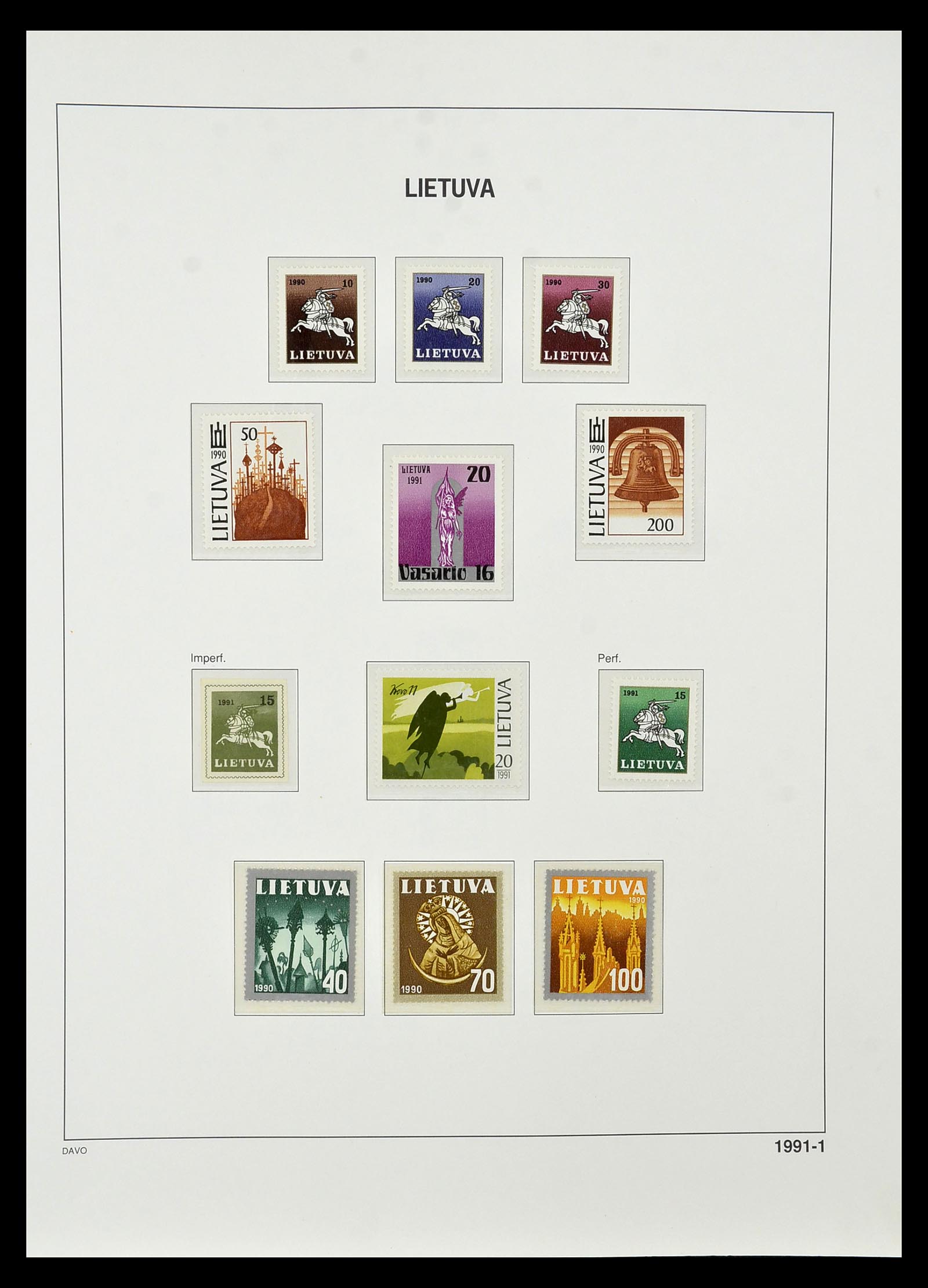 34847 141 - Postzegelverzameling 34847 Baltische Staten 1918-2009.