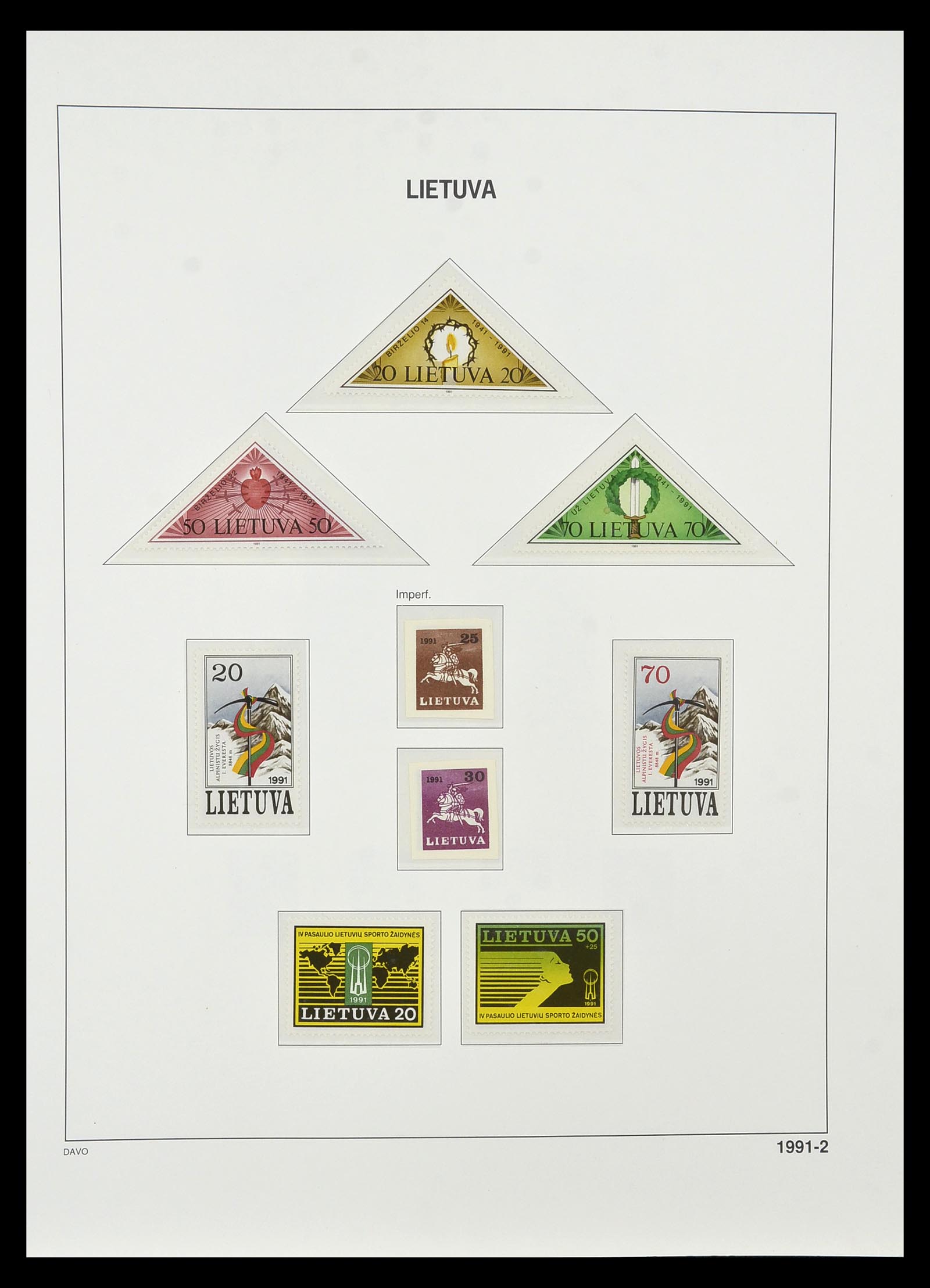 34847 142 - Postzegelverzameling 34847 Baltische Staten 1918-2009.