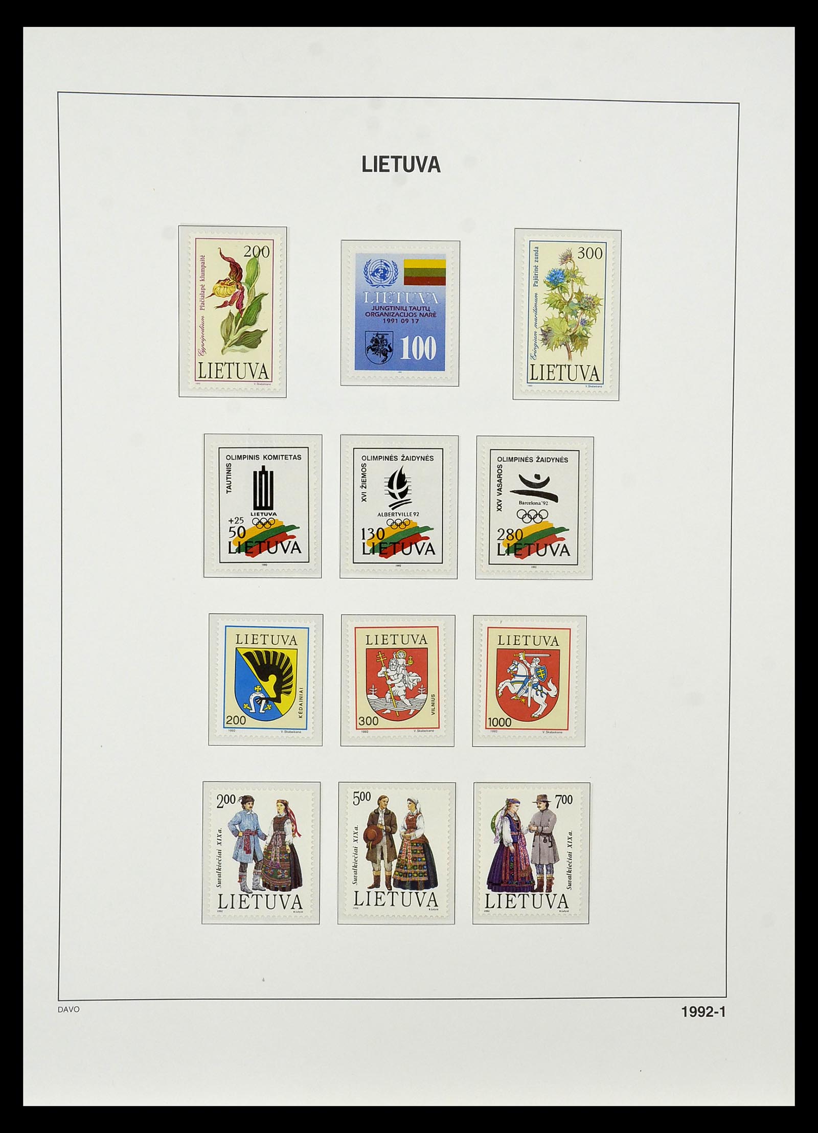 34847 144 - Postzegelverzameling 34847 Baltische Staten 1918-2009.