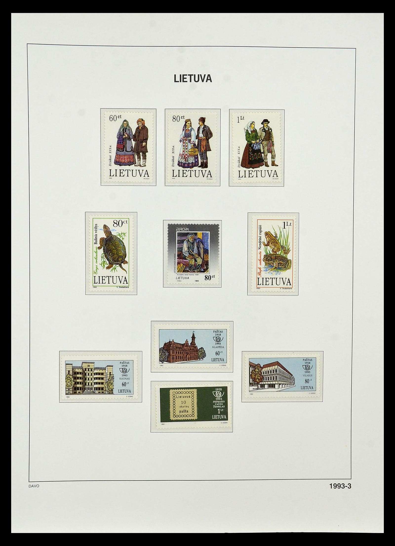 34847 148 - Postzegelverzameling 34847 Baltische Staten 1918-2009.