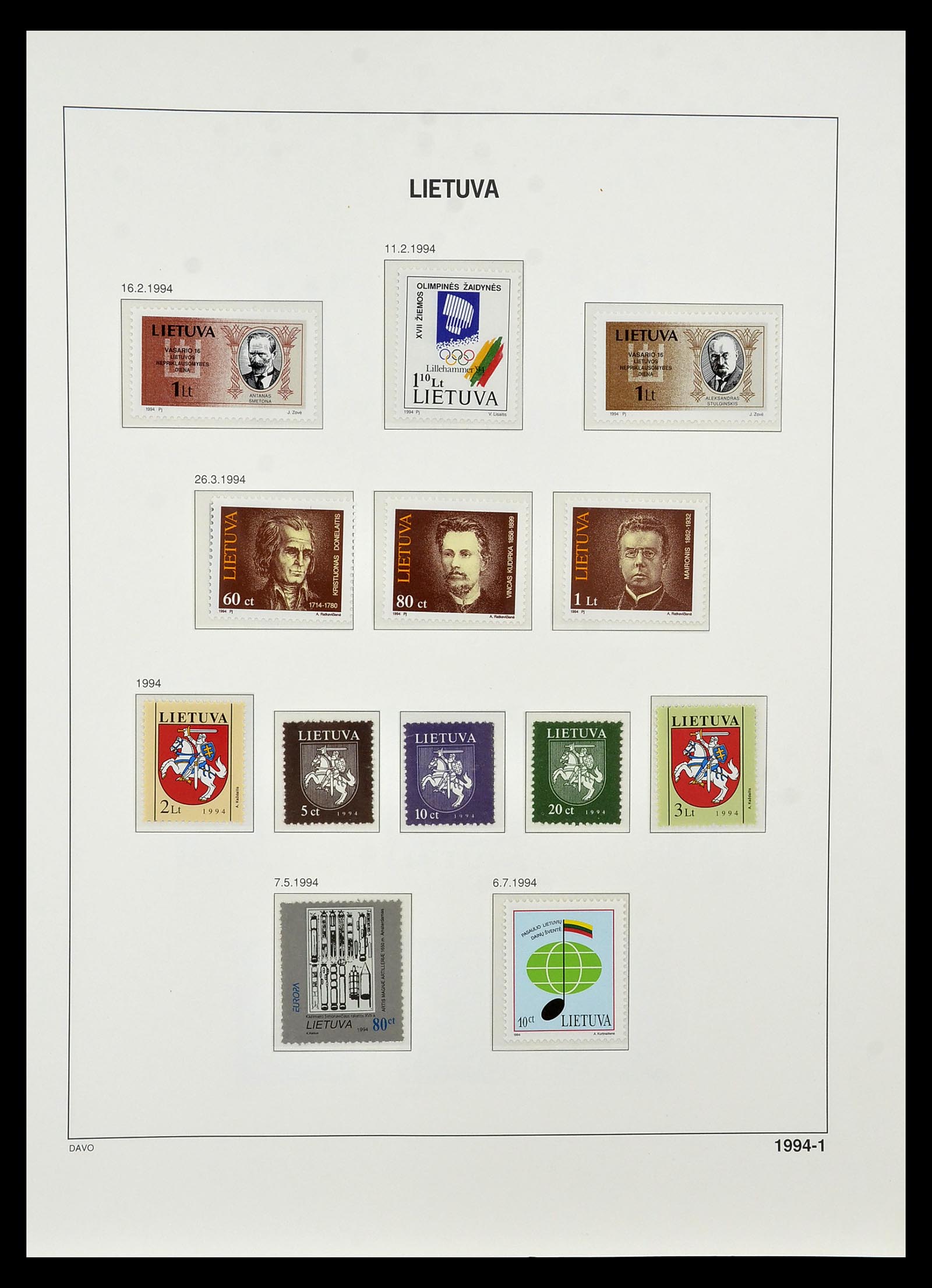 34847 150 - Postzegelverzameling 34847 Baltische Staten 1918-2009.