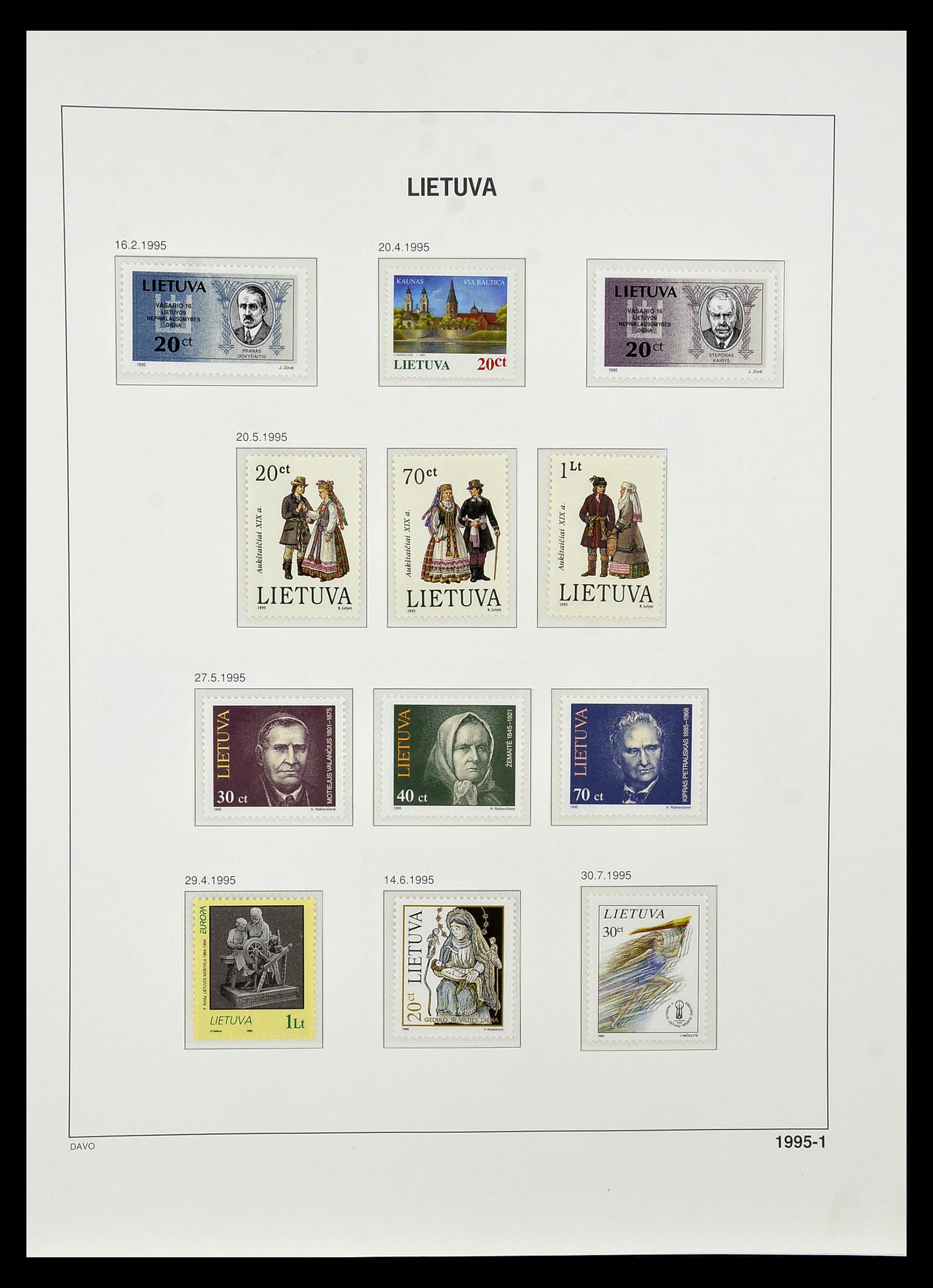 34847 153 - Postzegelverzameling 34847 Baltische Staten 1918-2009.