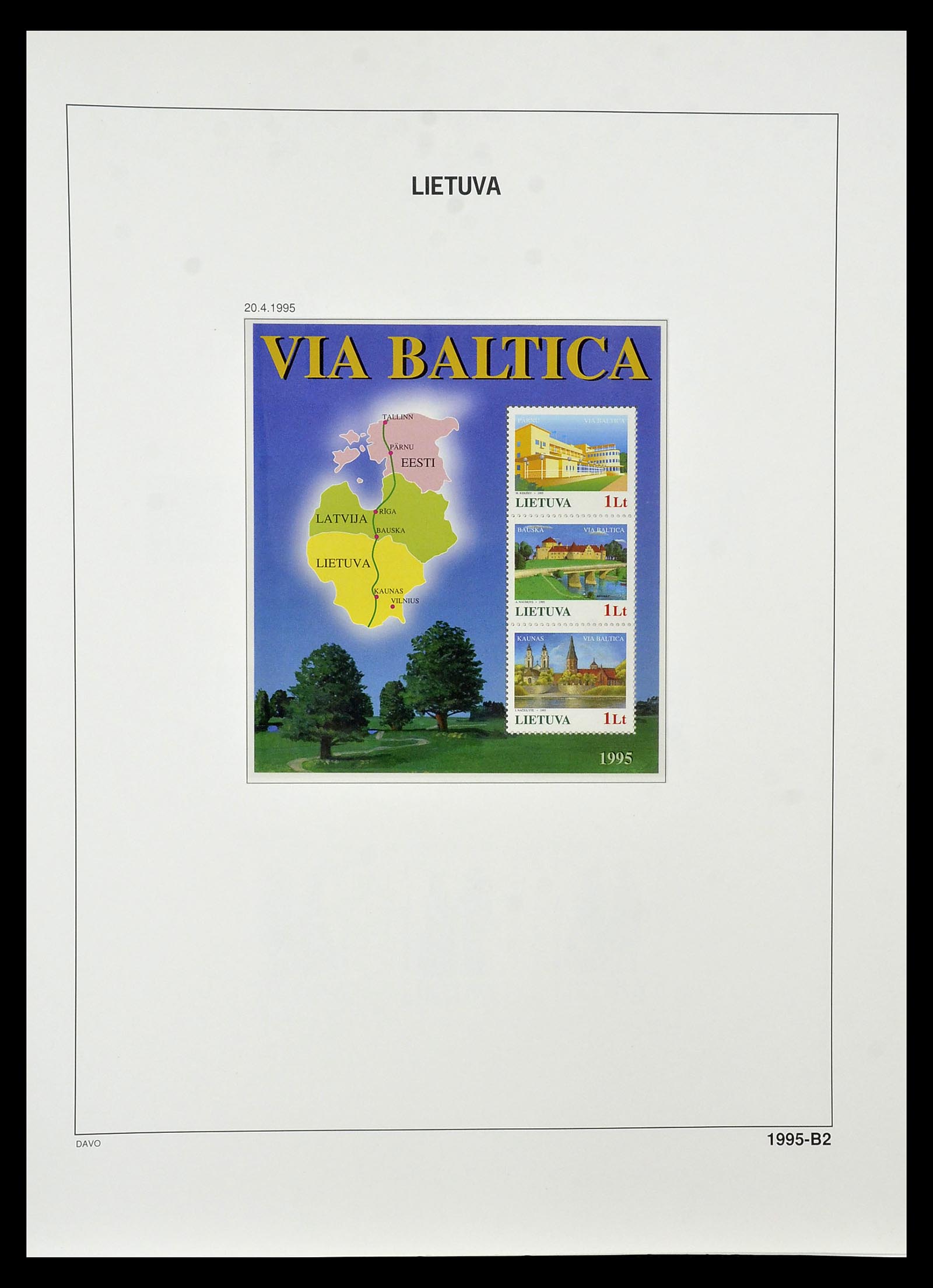 34847 156 - Postzegelverzameling 34847 Baltische Staten 1918-2009.