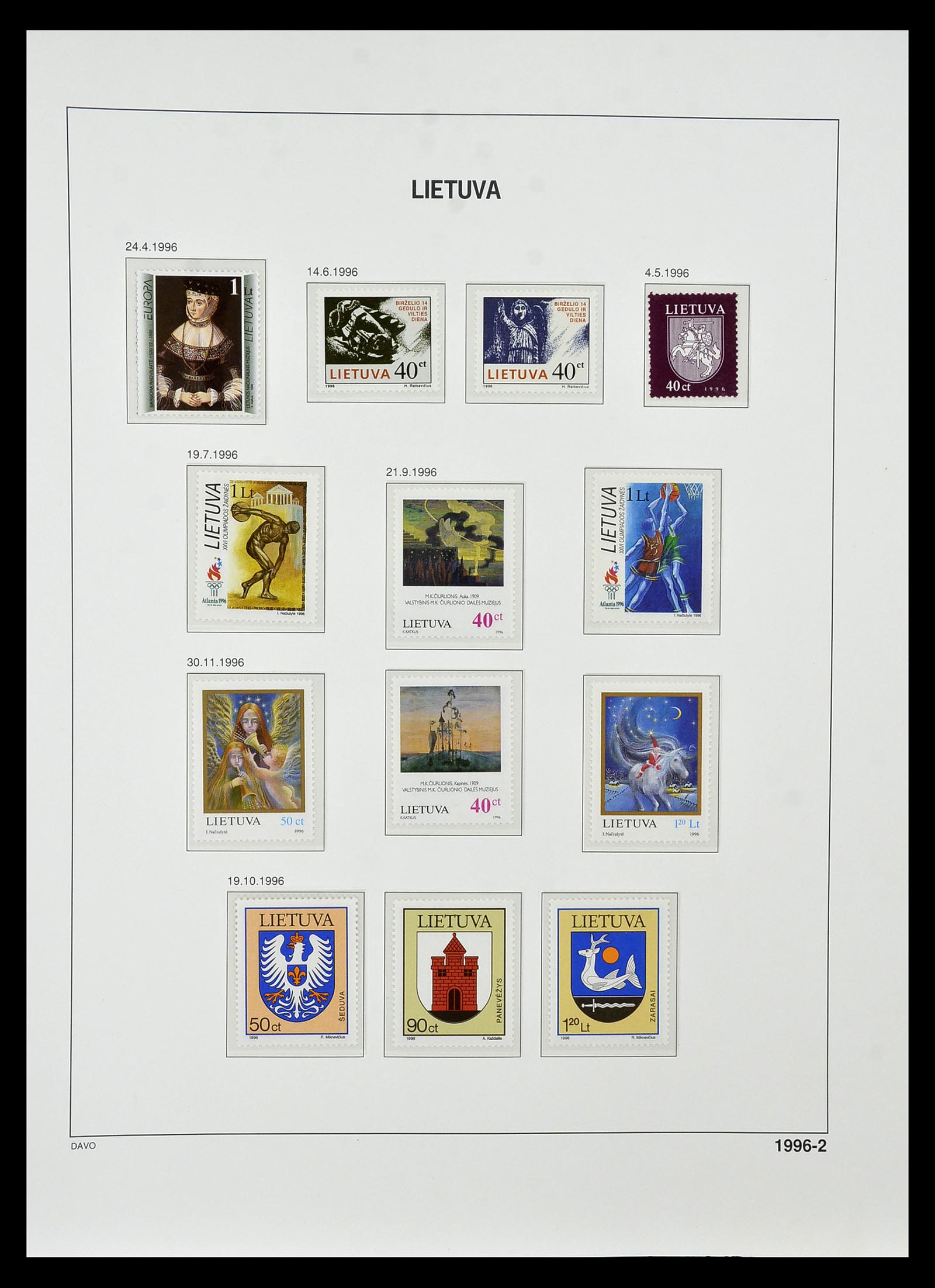 34847 158 - Postzegelverzameling 34847 Baltische Staten 1918-2009.