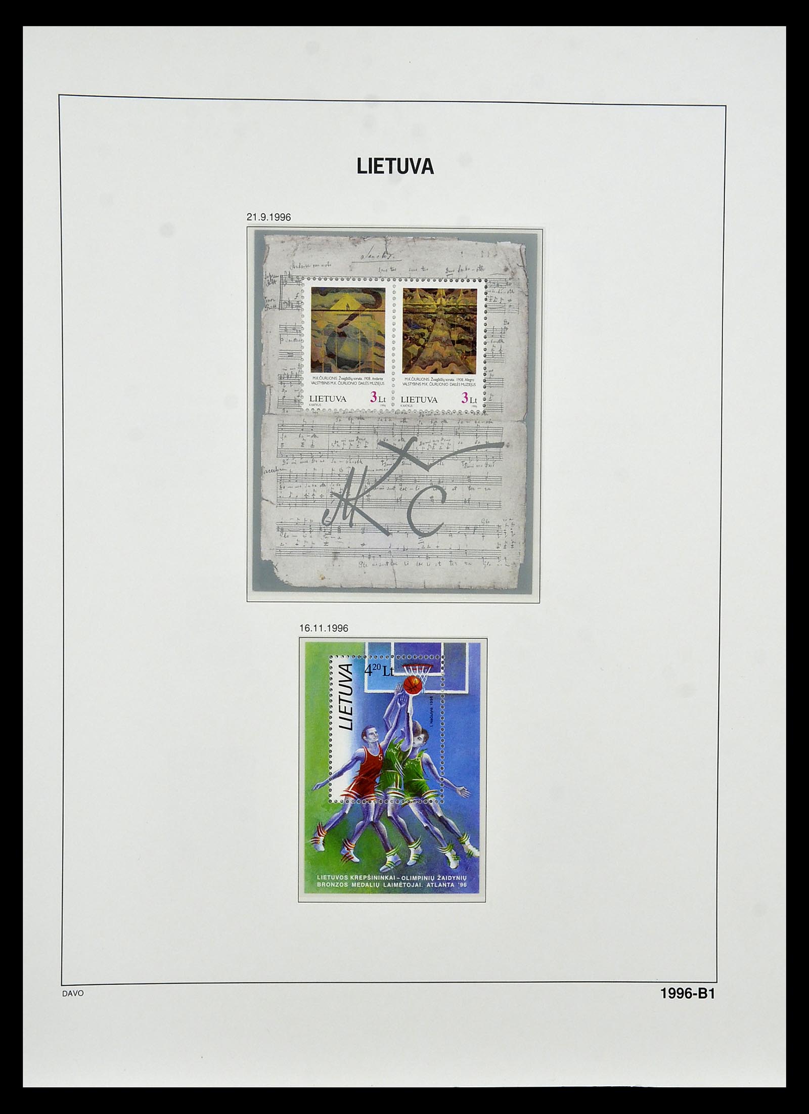 34847 159 - Postzegelverzameling 34847 Baltische Staten 1918-2009.