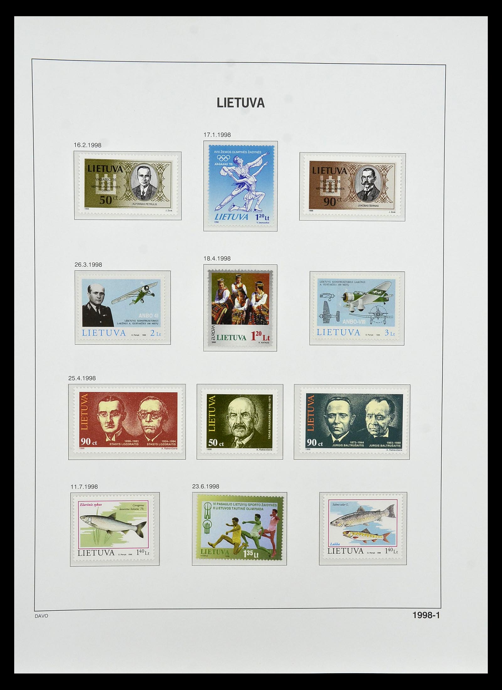 34847 162 - Postzegelverzameling 34847 Baltische Staten 1918-2009.